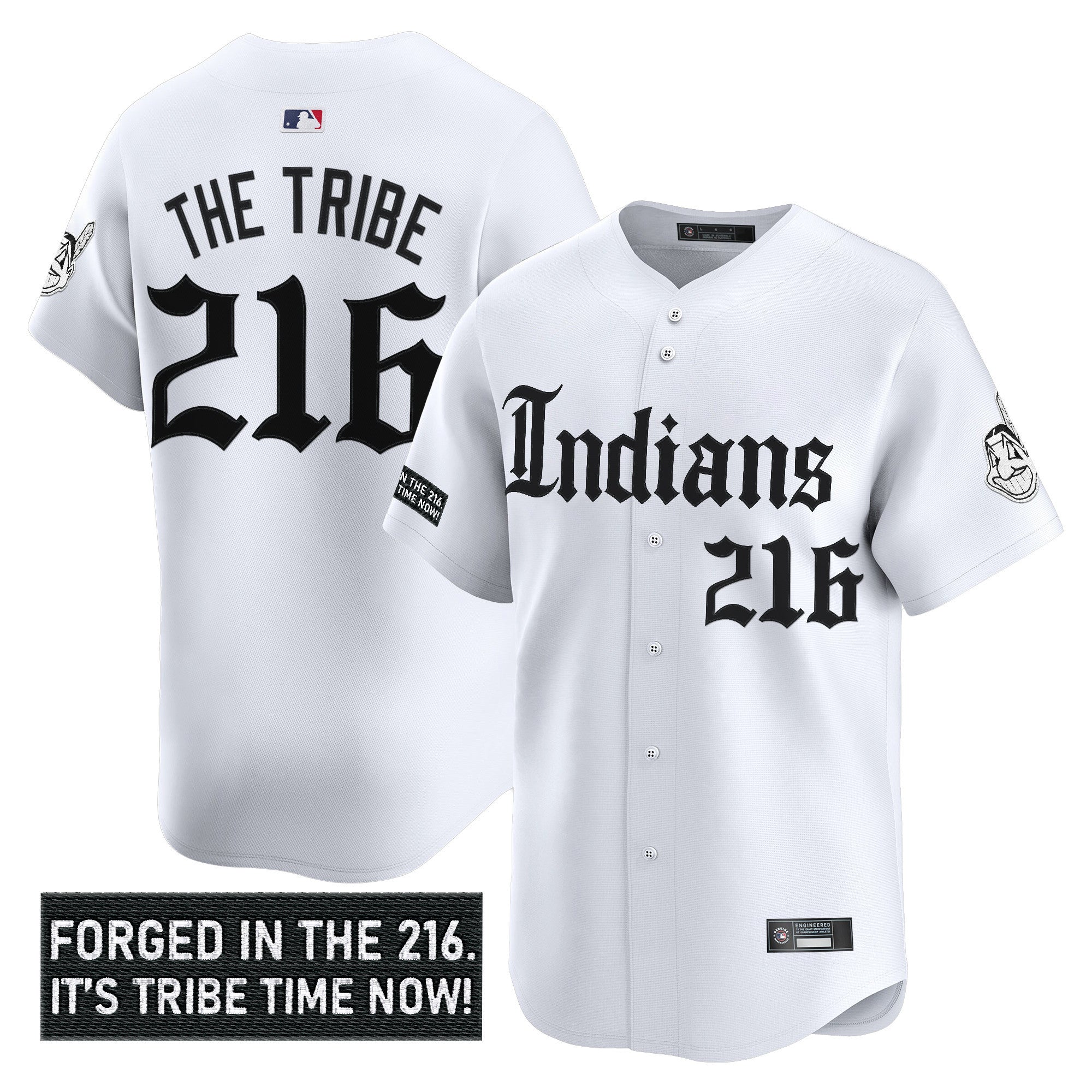 Men’s Cleveland Indians ‘Gothic Iron Edition’ Vapor Premier Limited Jersey V2