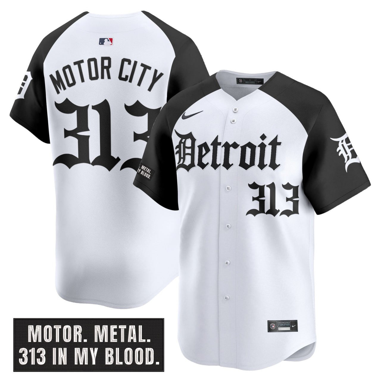 Men’s Detroit ‘Motor Gothic Edition’ Vapor Premier Limited Jersey