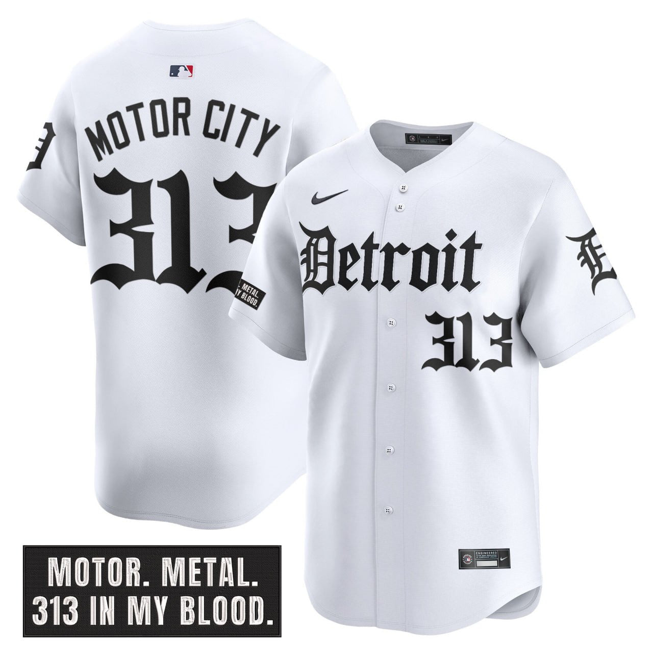 Men’s Detroit ‘Motor Gothic Edition’ Vapor Premier Limited Jersey