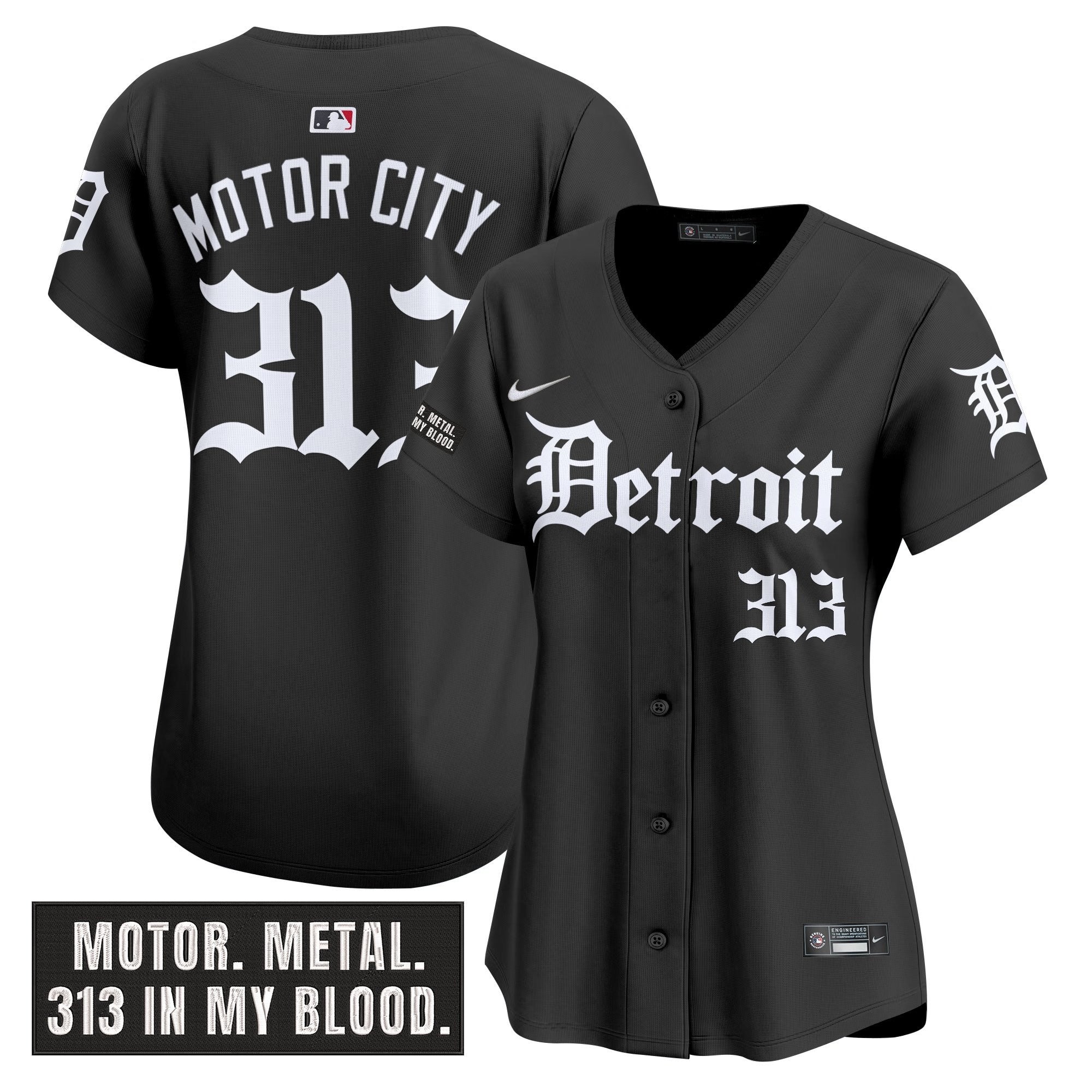 Women’s Detroit ‘Motor Gothic Edition’ Vapor Premier Limited Jersey