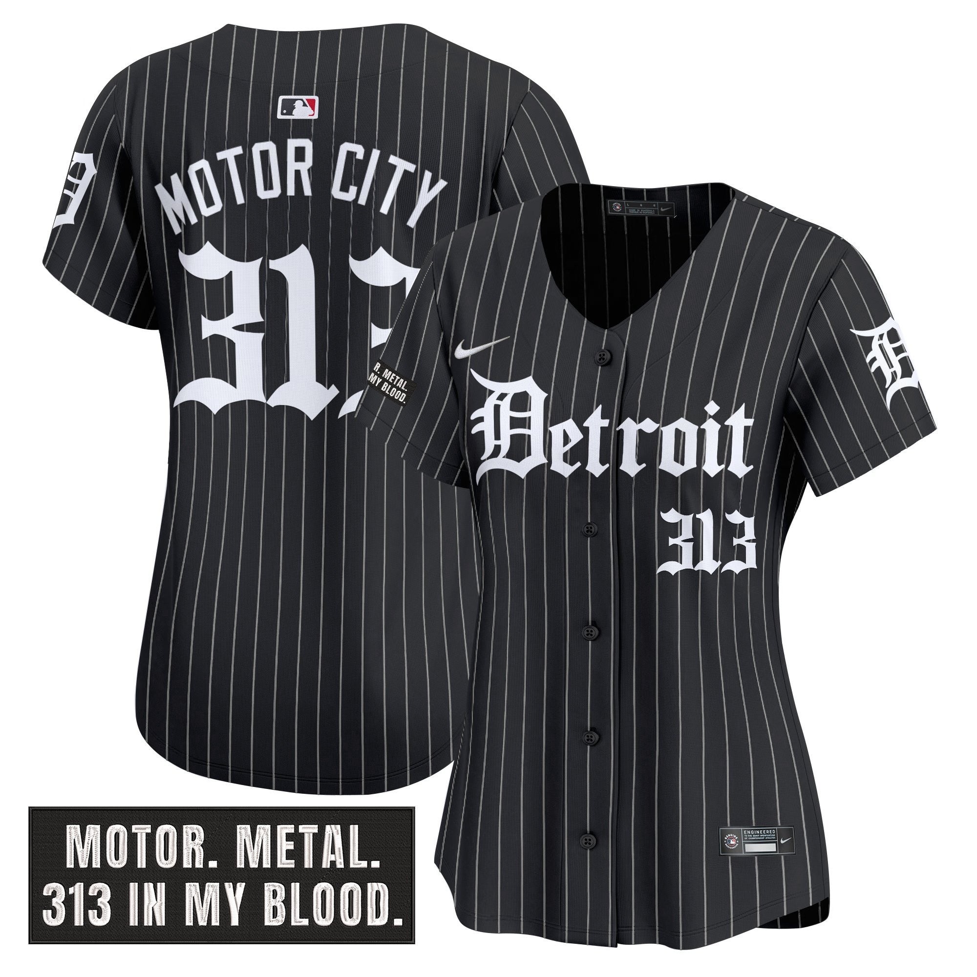 Women’s Detroit ‘Motor Gothic Edition’ Vapor Premier Limited Jersey