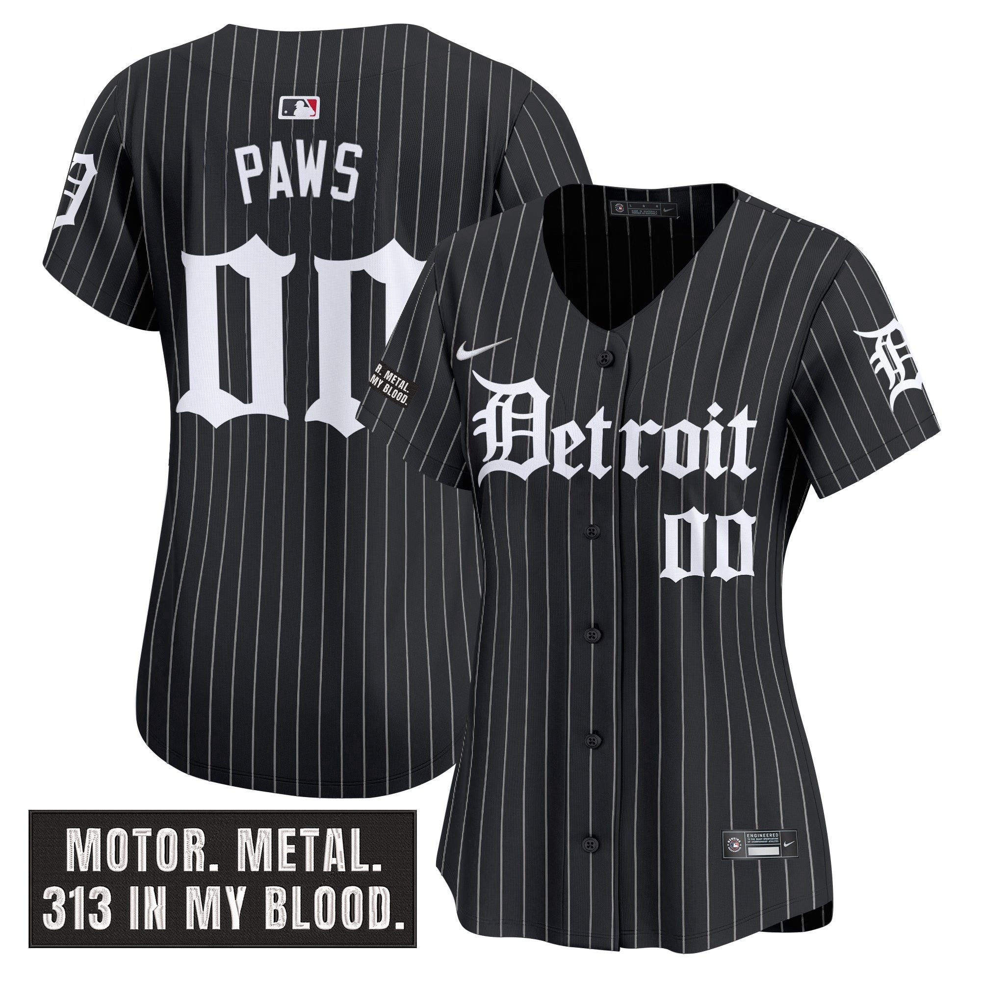 Women’s Detroit ‘Motor Gothic Edition’ Vapor Premier Limited Jersey