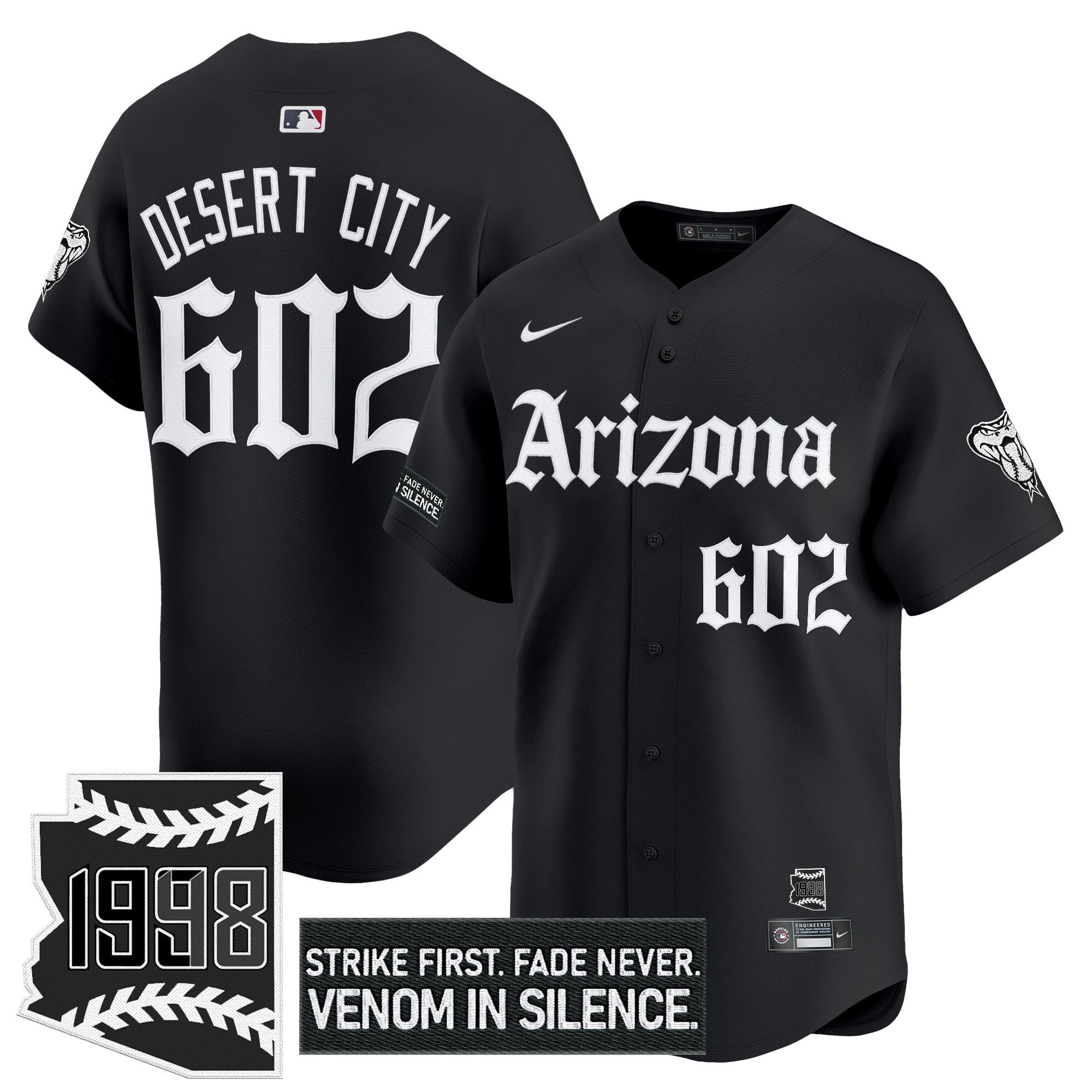 Men’s Arizona ‘Gothic Desert Fang Edition’ Vapor Premier Limited Jersey