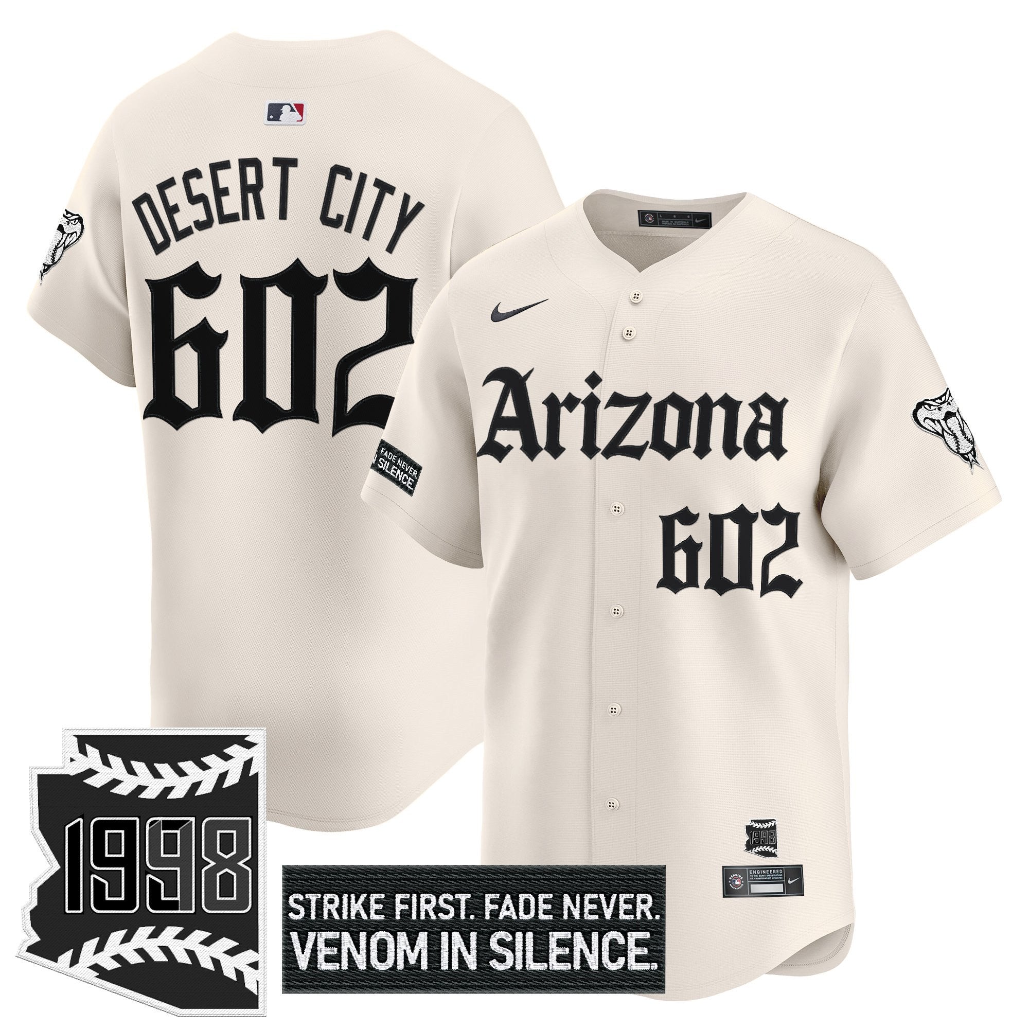 Men’s Arizona ‘Gothic Desert Fang Edition’ Vapor Premier Limited Jersey