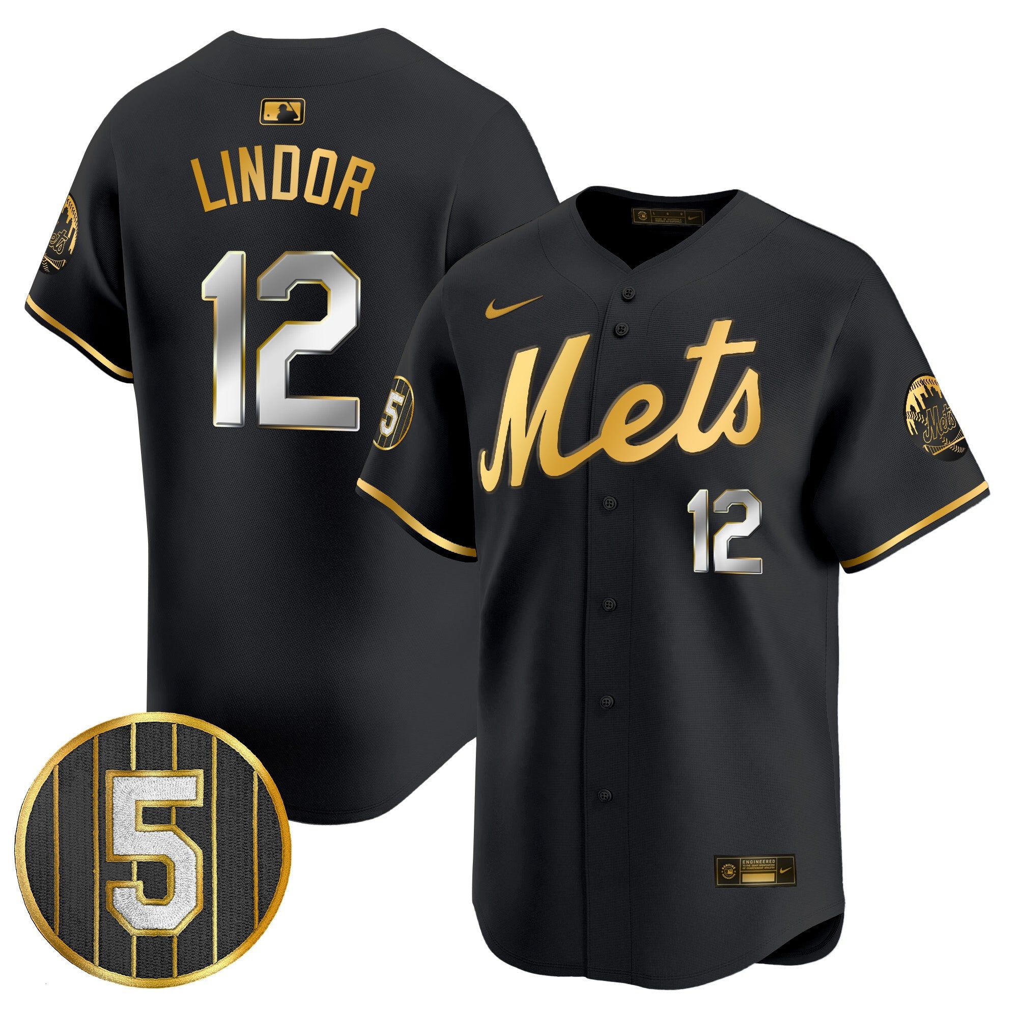 Men’s #5 David Wright Number Retirement Patch Vapor Premier Limited Jersey