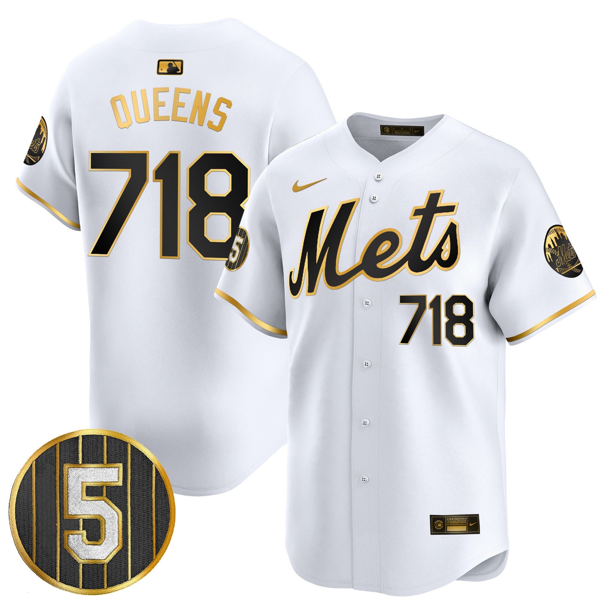 Men’s #5 David Wright Number Retirement Patch Vapor Premier Limited Jersey
