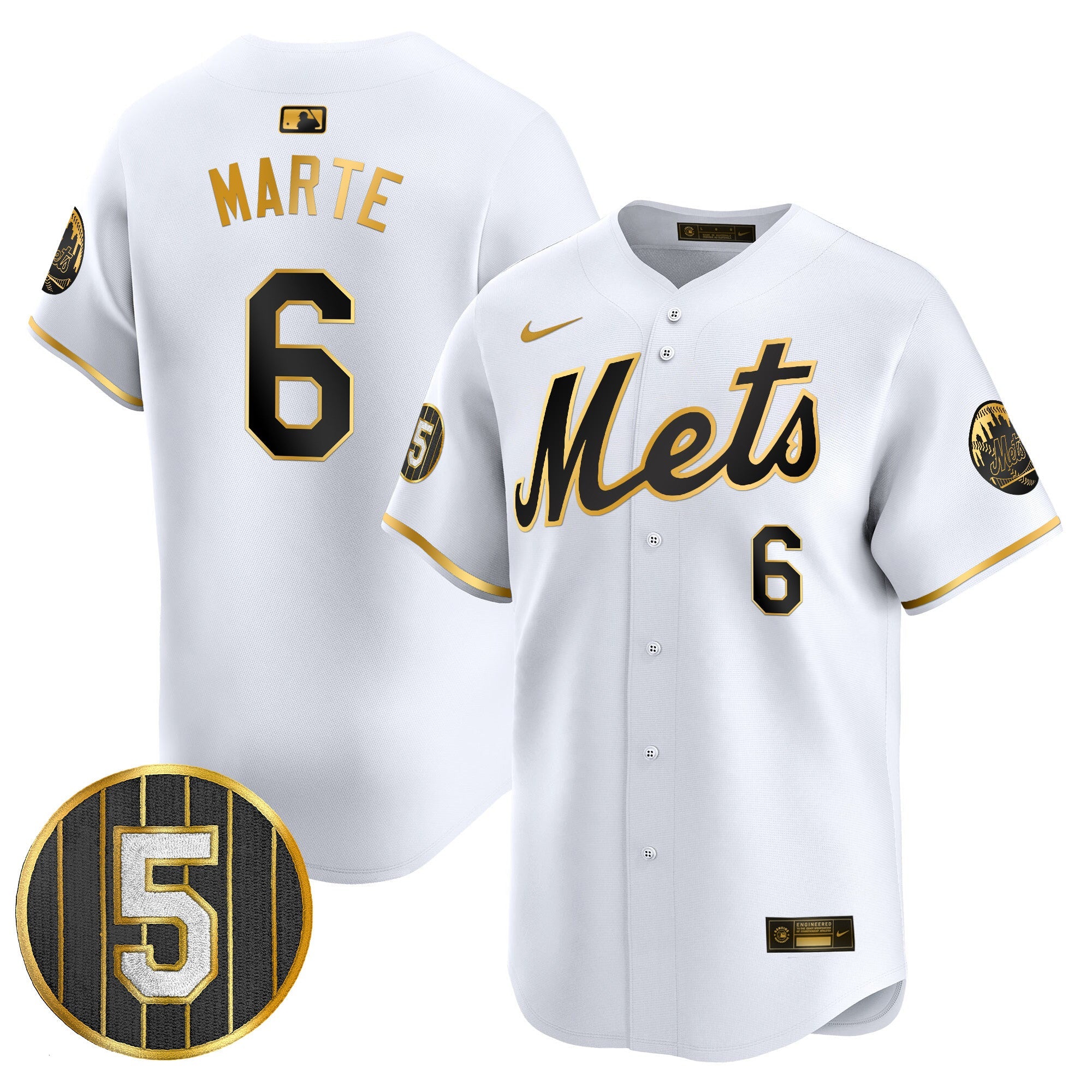 Men’s #5 David Wright Number Retirement Patch Vapor Premier Limited Jersey