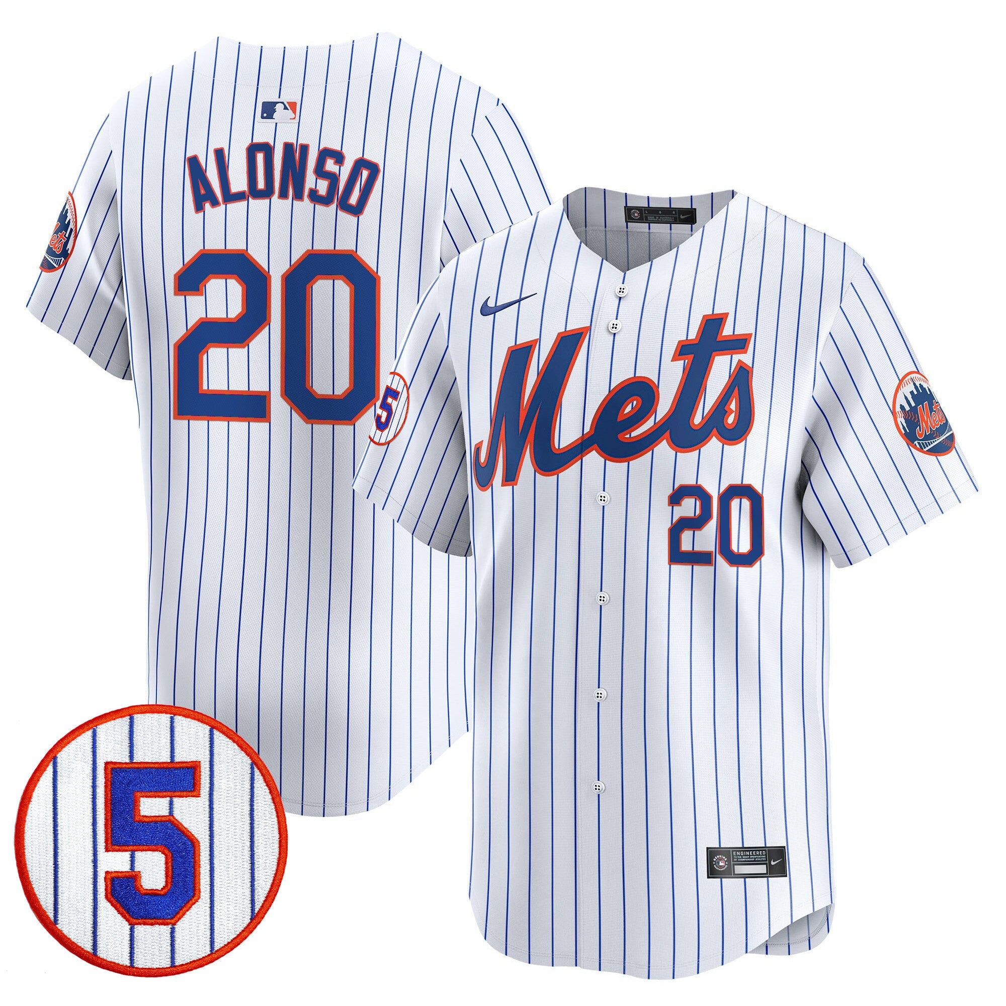 Men’s #5 David Wright Number Retirement Patch Vapor Premier Limited Jersey