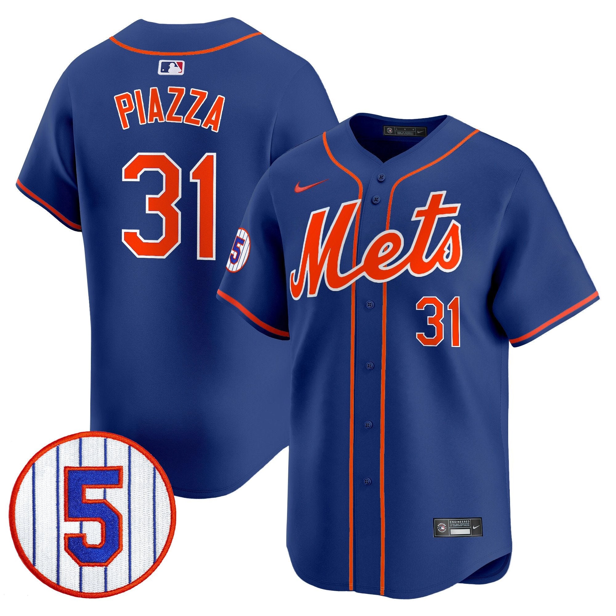 Men’s #5 David Wright Number Retirement Patch Vapor Premier Limited Jersey