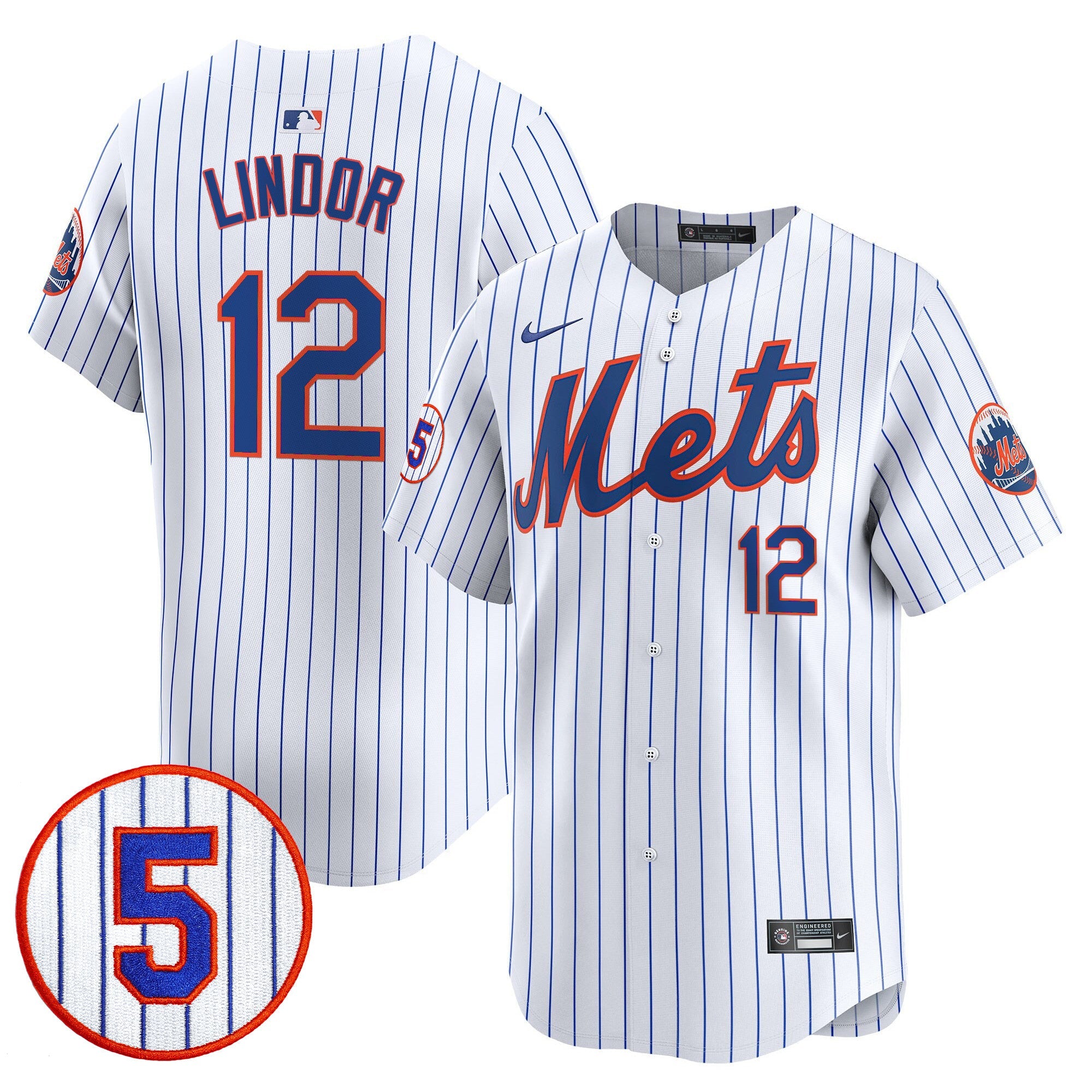 Men’s #5 David Wright Number Retirement Patch Vapor Premier Limited Jersey