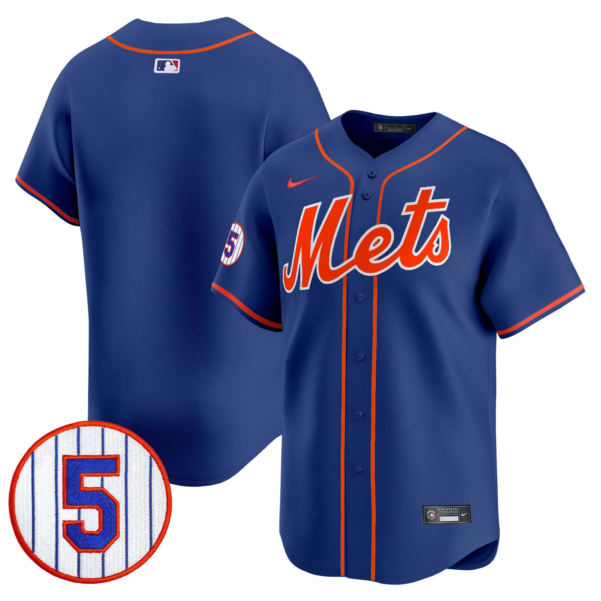 Men’s #5 David Wright Number Retirement Patch Vapor Premier Limited Jersey