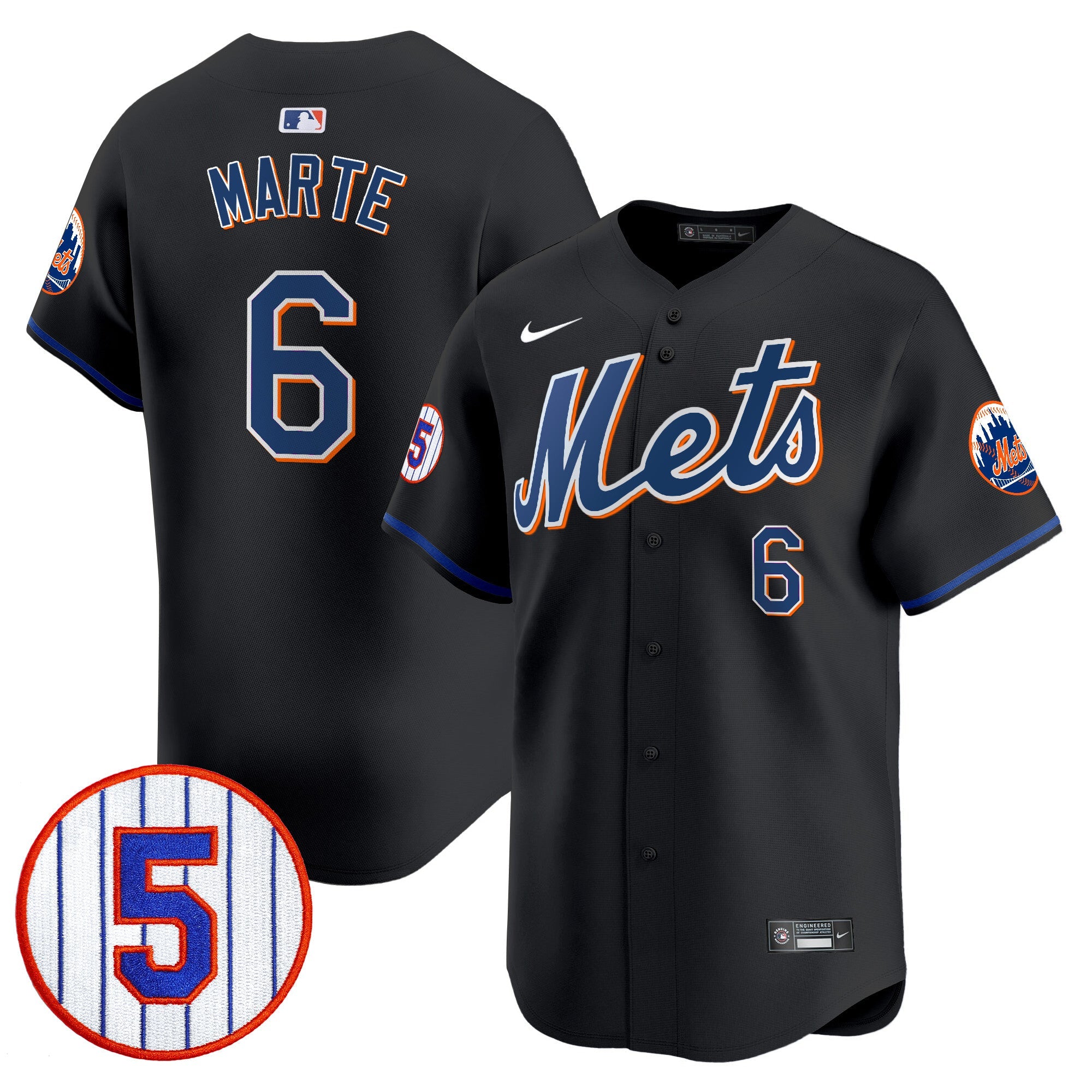 Men’s #5 David Wright Number Retirement Patch Vapor Premier Limited Jersey