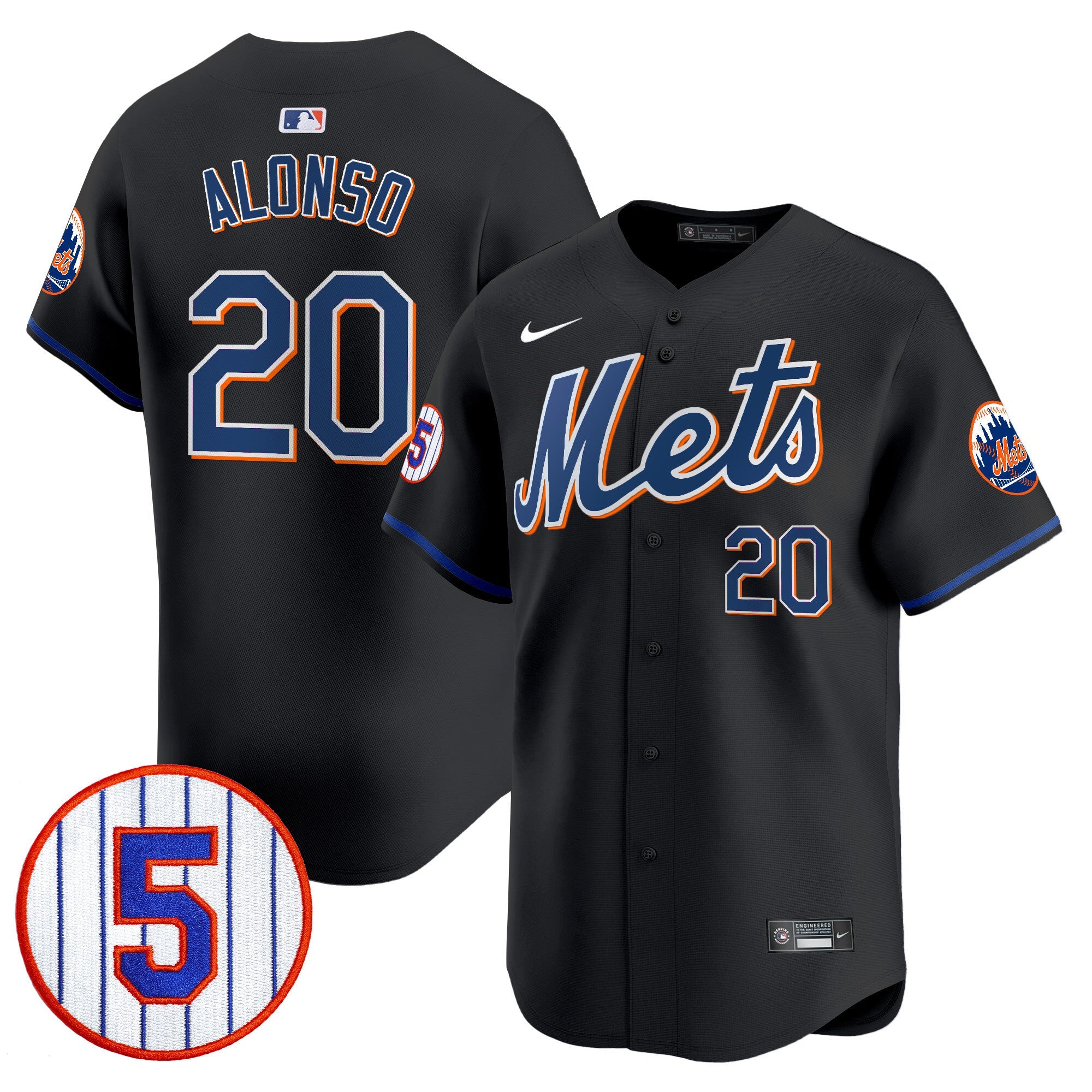 Men’s #5 David Wright Number Retirement Patch Vapor Premier Limited Jersey
