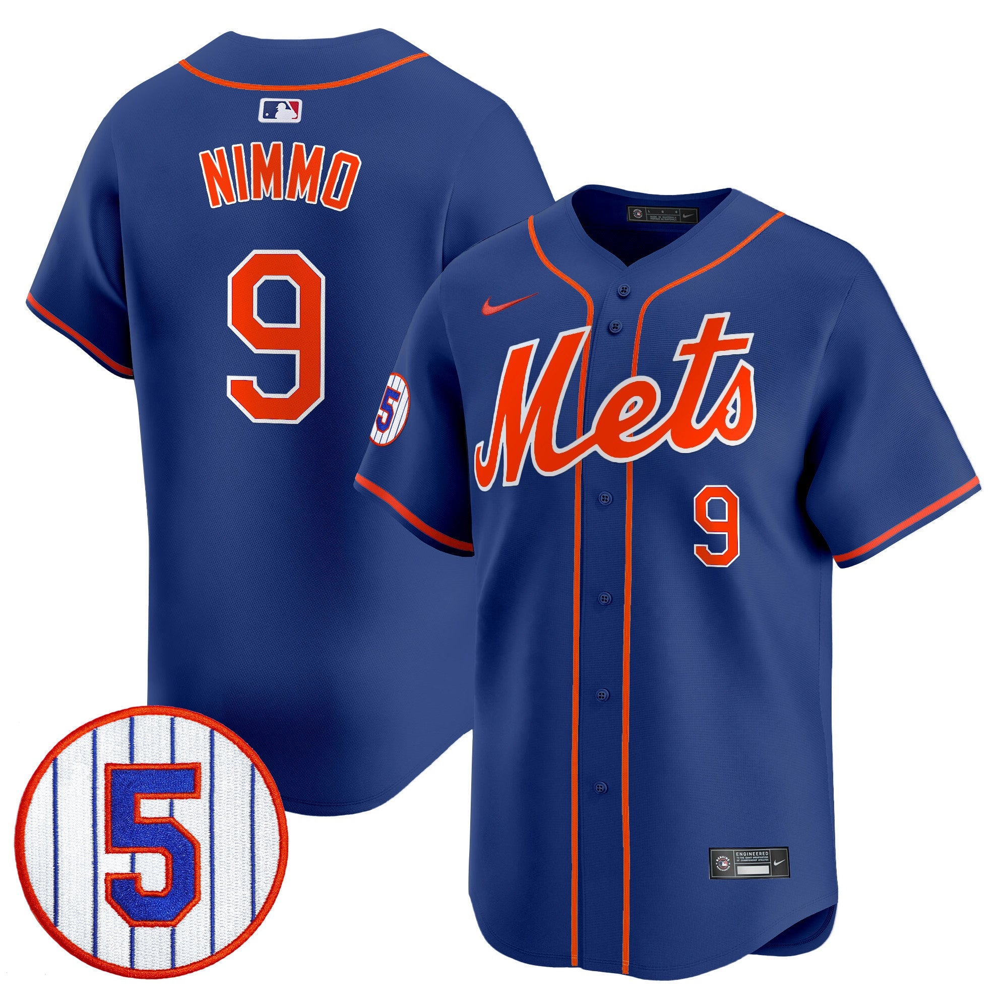Men’s #5 David Wright Number Retirement Patch Vapor Premier Limited Jersey
