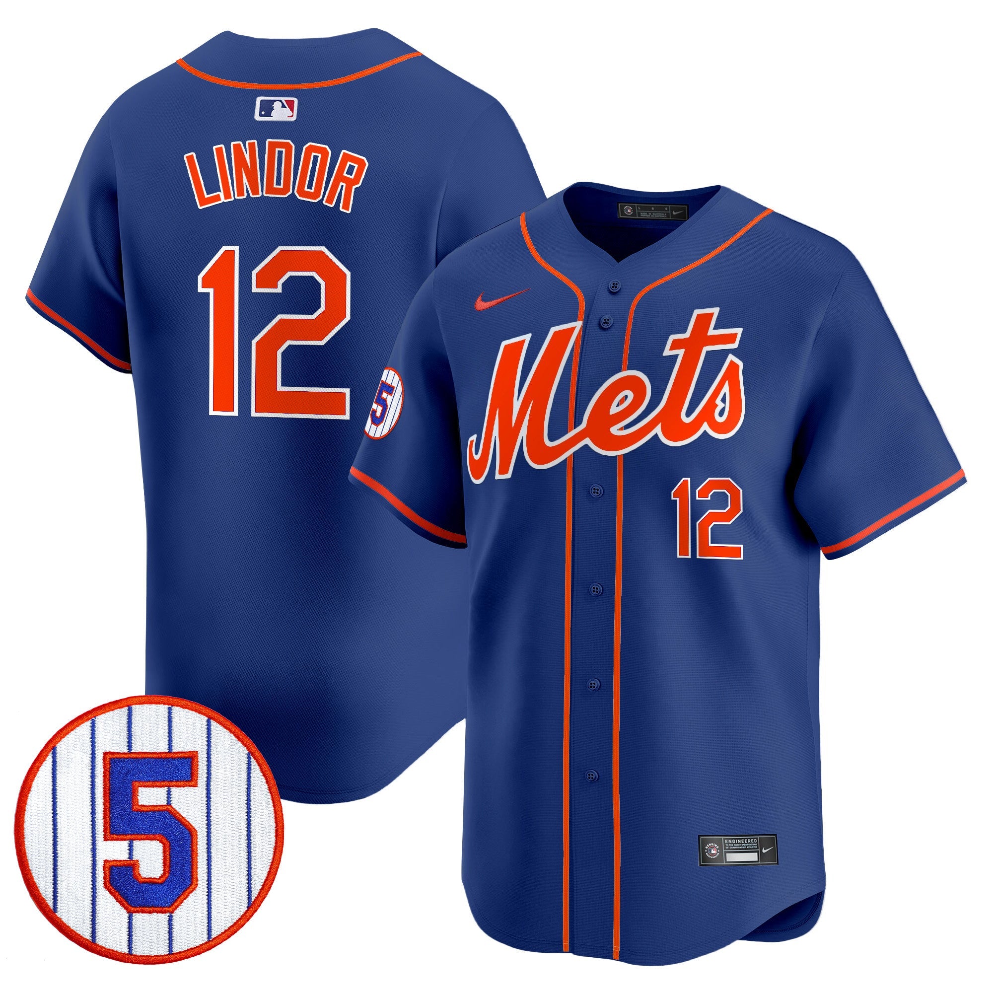 Men’s #5 David Wright Number Retirement Patch Vapor Premier Limited Jersey