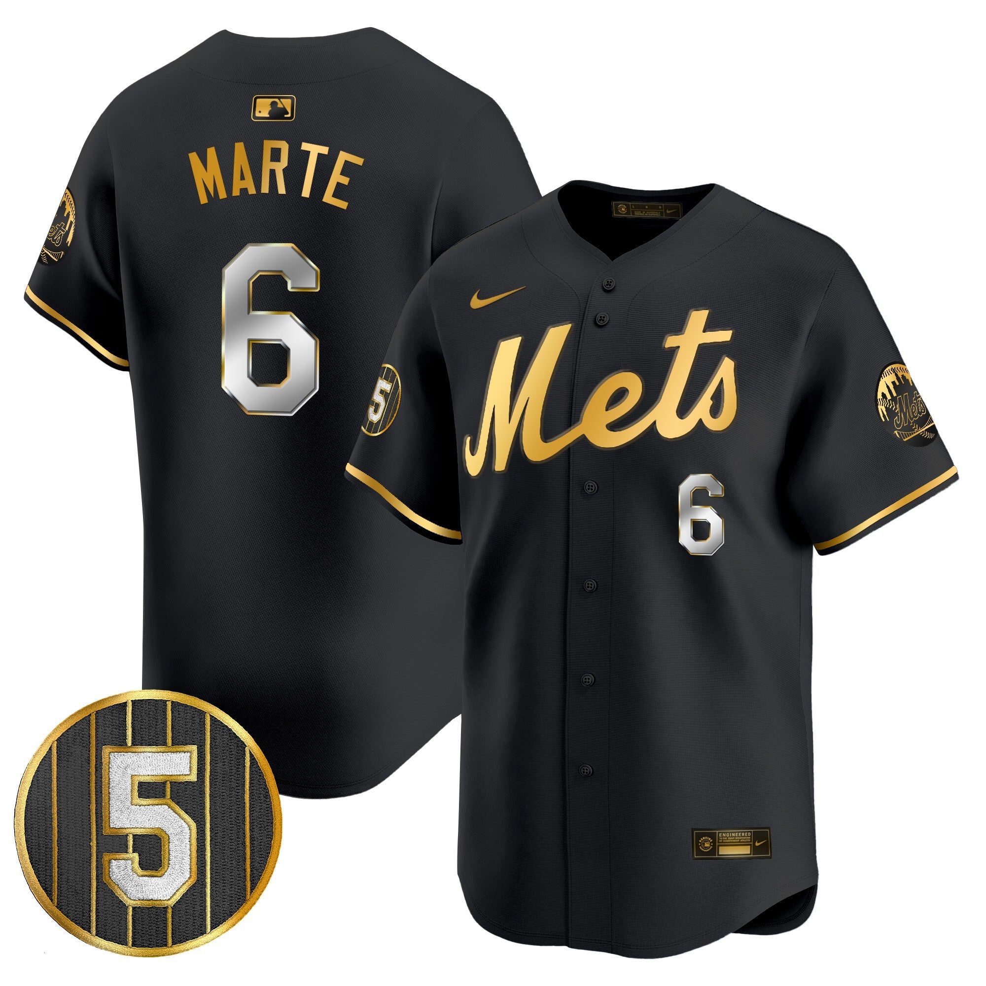 Men’s #5 David Wright Number Retirement Patch Vapor Premier Limited Jersey