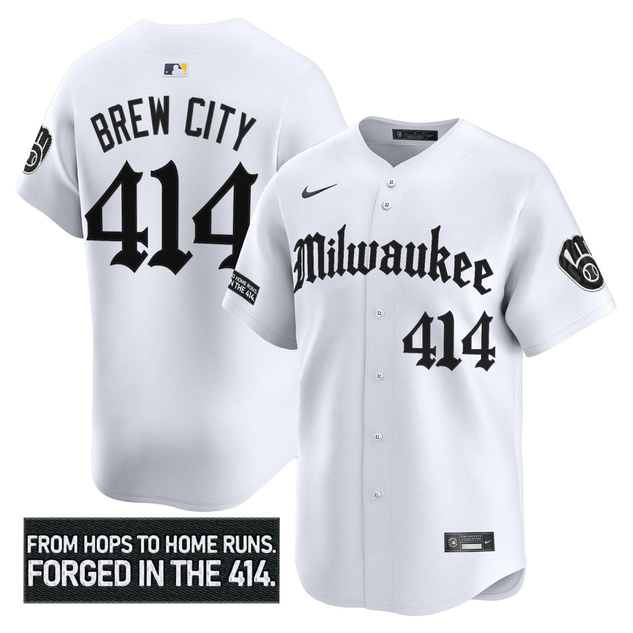 Men’s Milwaukee ‘Gothic 414 Shadows Edition’ Vapor Premier Limited Jersey