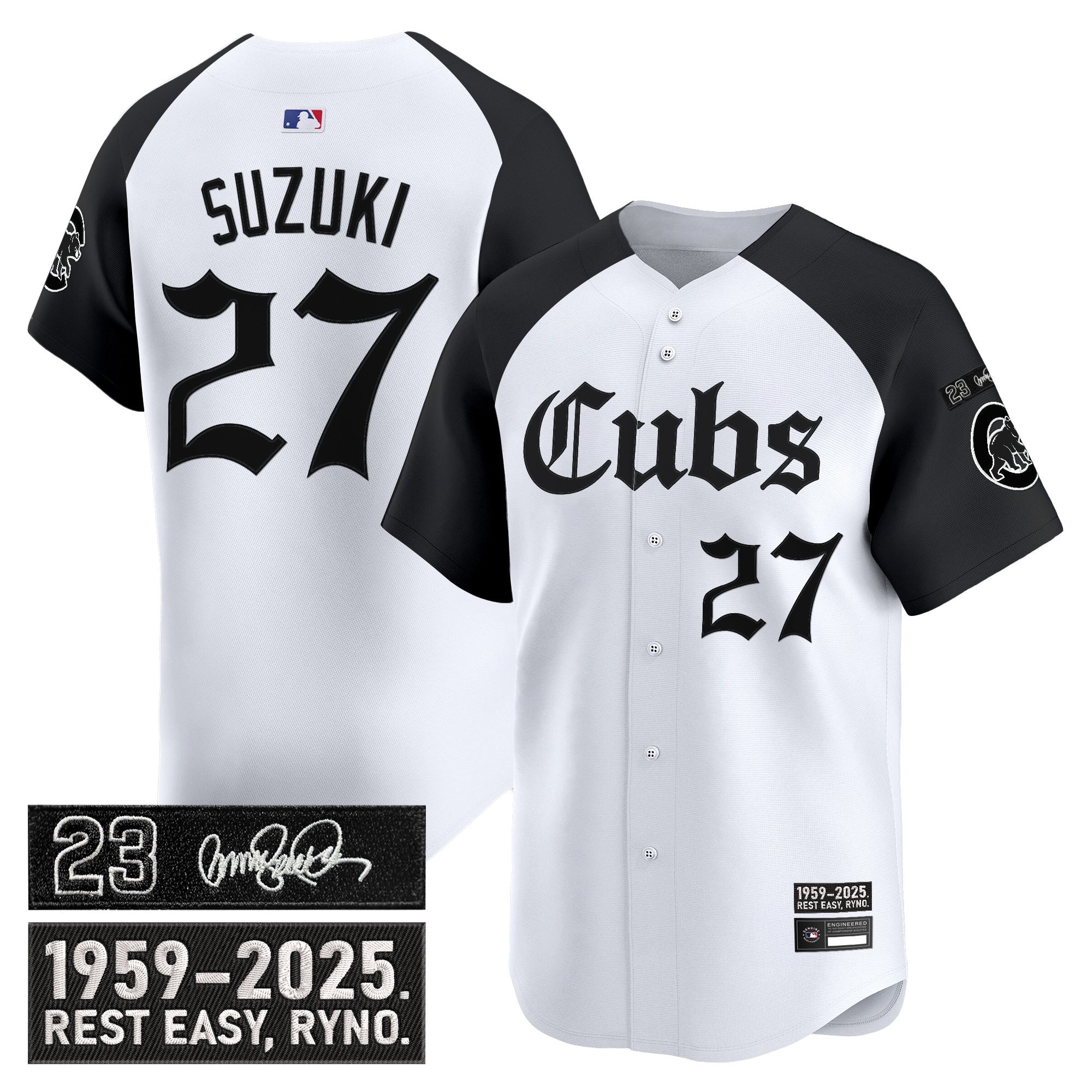 Men’s Chicago ‘Ryne Sandberg Tribute’ Vapor Premier Limited Jersey – Gothic Edition