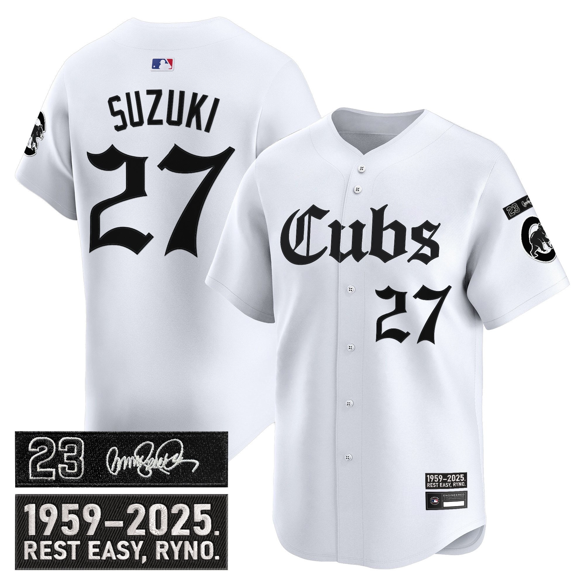 Men’s Chicago ‘Ryne Sandberg Tribute’ Vapor Premier Limited Jersey – Gothic Edition