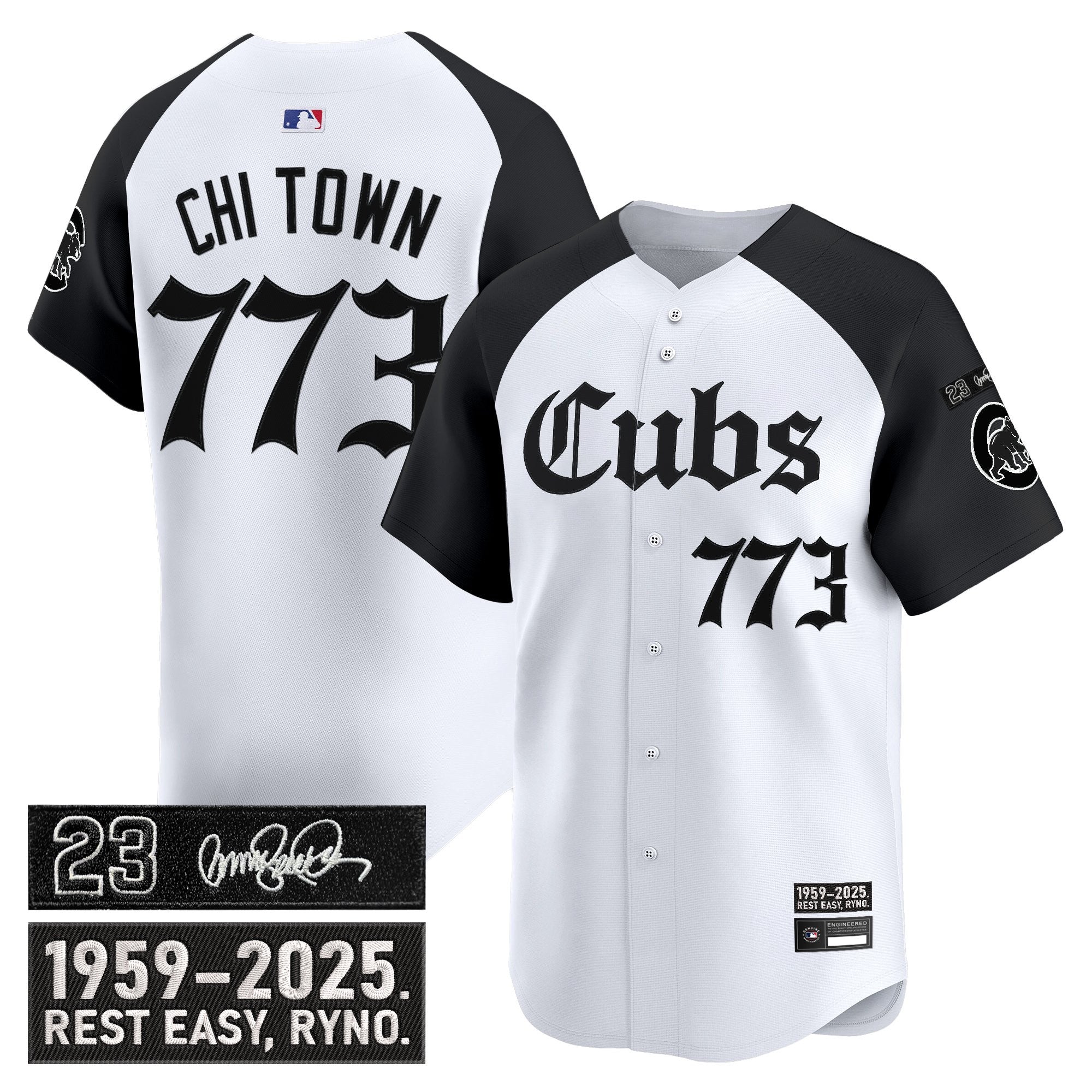Men’s Chicago ‘Ryne Sandberg Tribute’ Vapor Premier Limited Jersey – Gothic Edition
