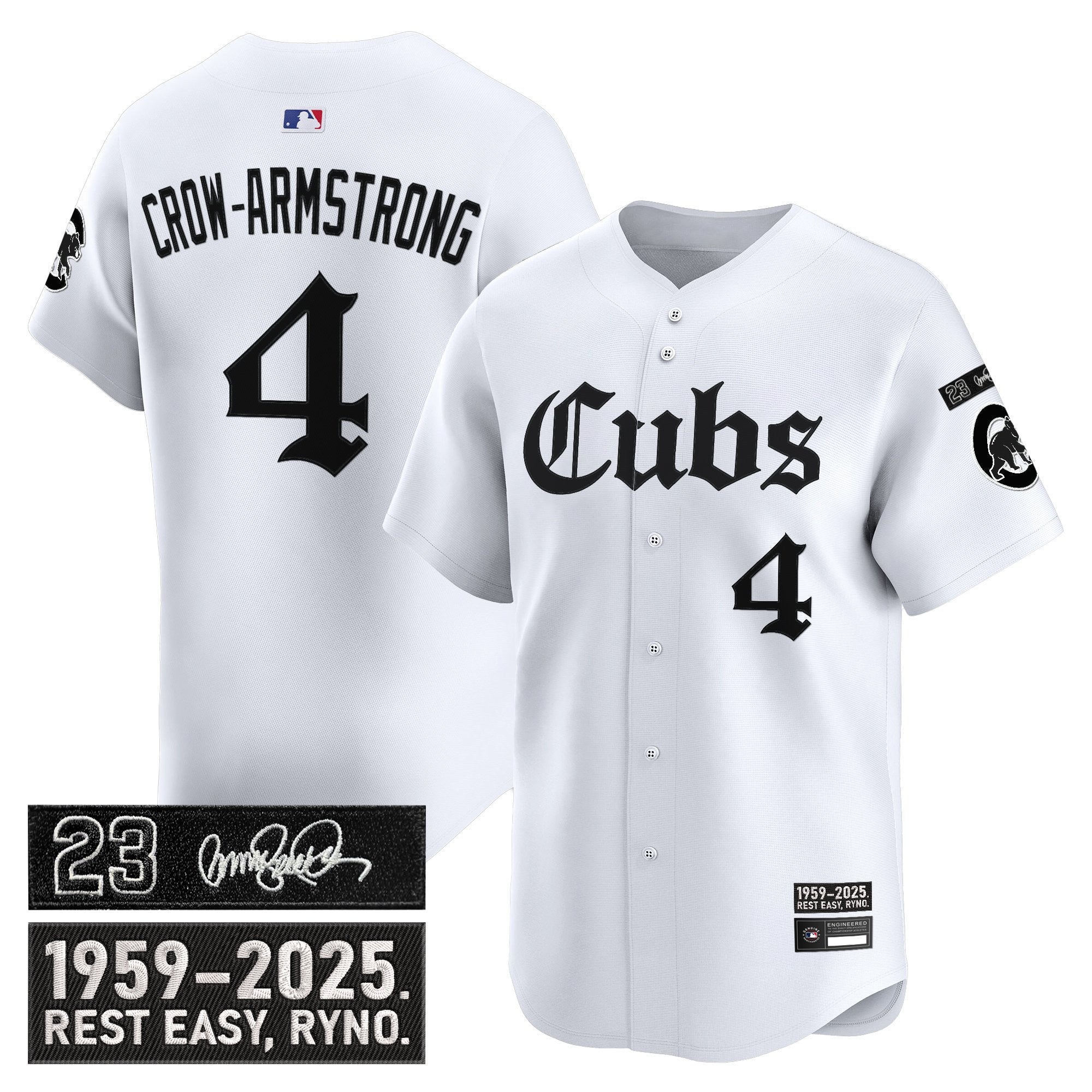 Men’s Chicago ‘Ryne Sandberg Tribute’ Vapor Premier Limited Jersey – Gothic Edition