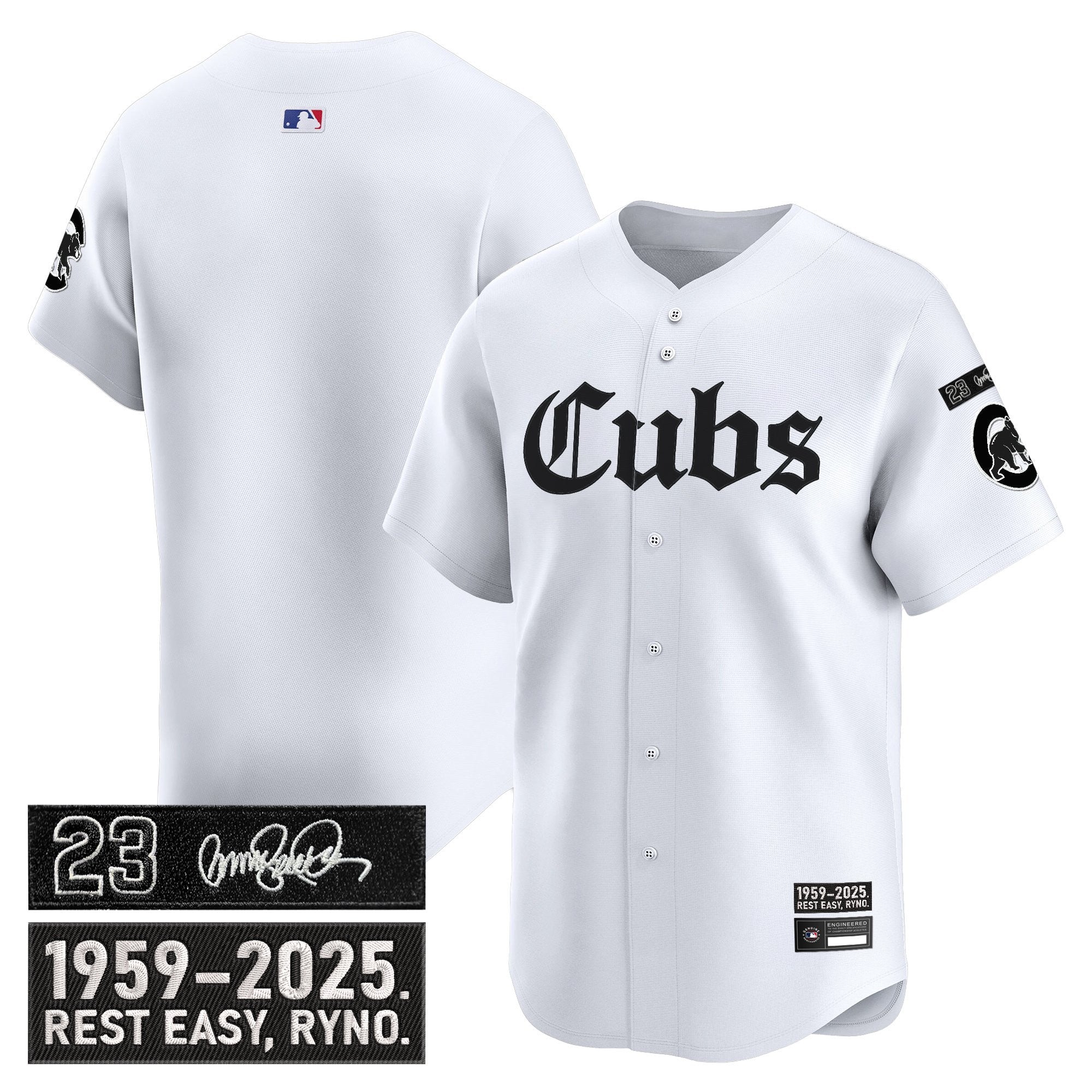 Men’s Chicago ‘Ryne Sandberg Tribute’ Vapor Premier Limited Jersey – Gothic Edition