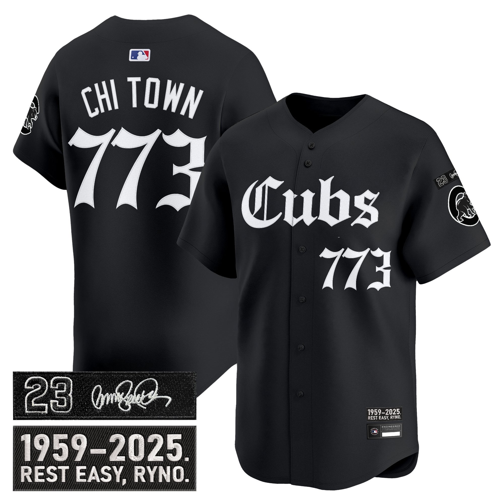 Men’s Chicago ‘Ryne Sandberg Tribute’ Vapor Premier Limited Jersey – Gothic Edition