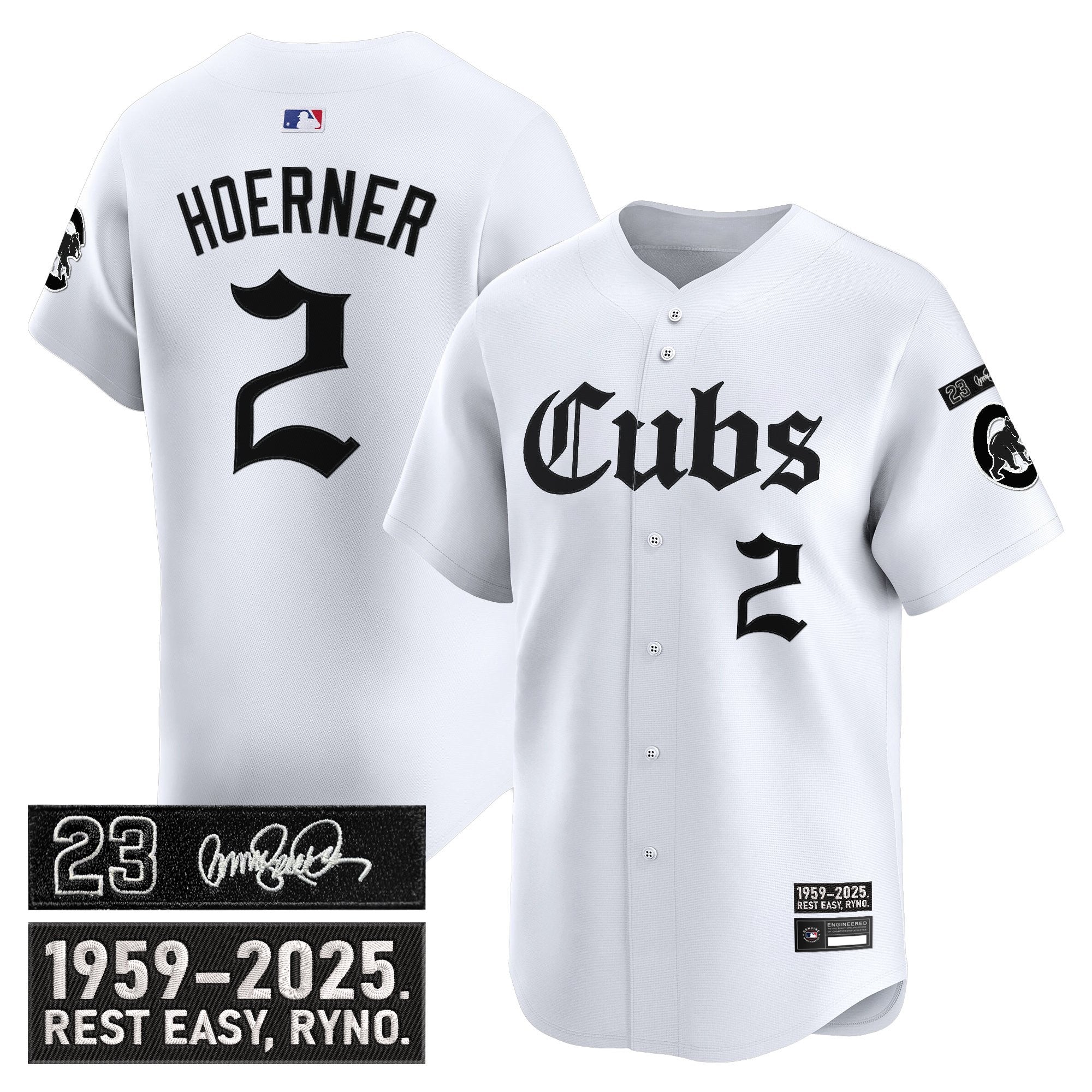 Men’s Chicago ‘Ryne Sandberg Tribute’ Vapor Premier Limited Jersey – Gothic Edition