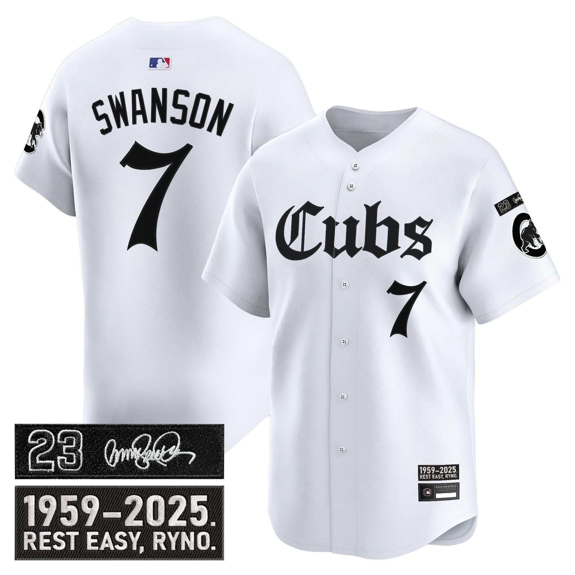 Men’s Chicago ‘Ryne Sandberg Tribute’ Vapor Premier Limited Jersey – Gothic Edition