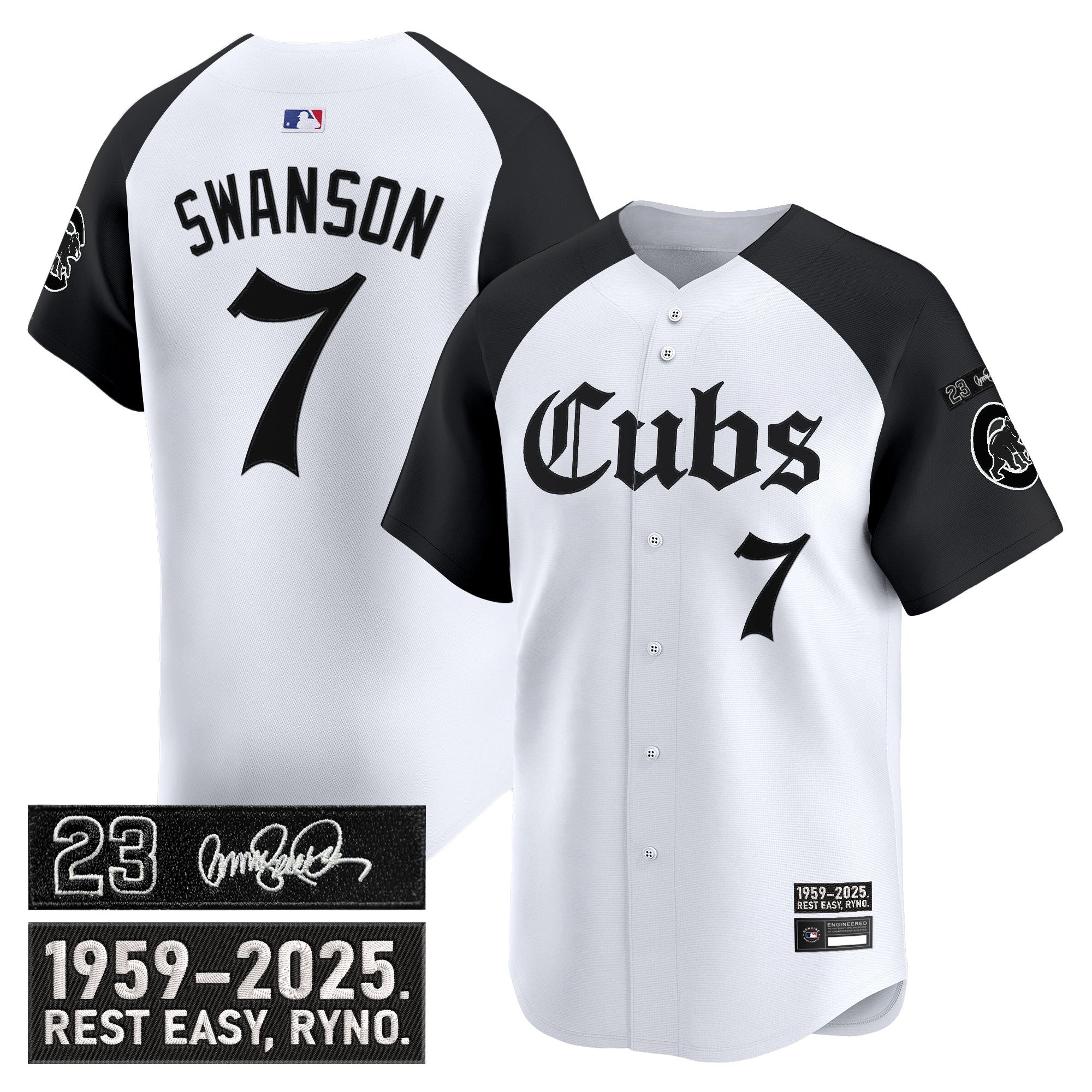 Men’s Chicago ‘Ryne Sandberg Tribute’ Vapor Premier Limited Jersey – Gothic Edition