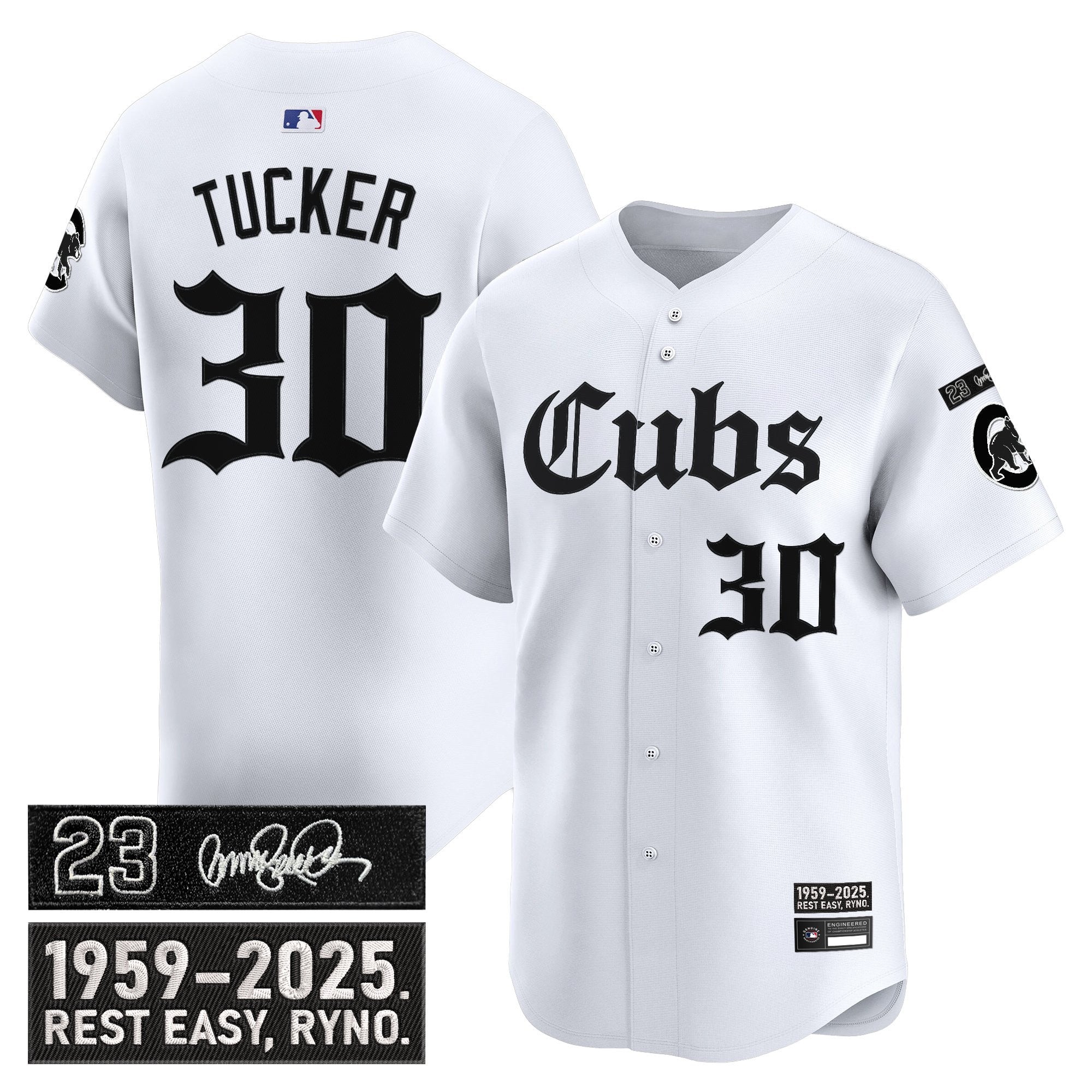 Men’s Chicago ‘Ryne Sandberg Tribute’ Vapor Premier Limited Jersey – Gothic Edition