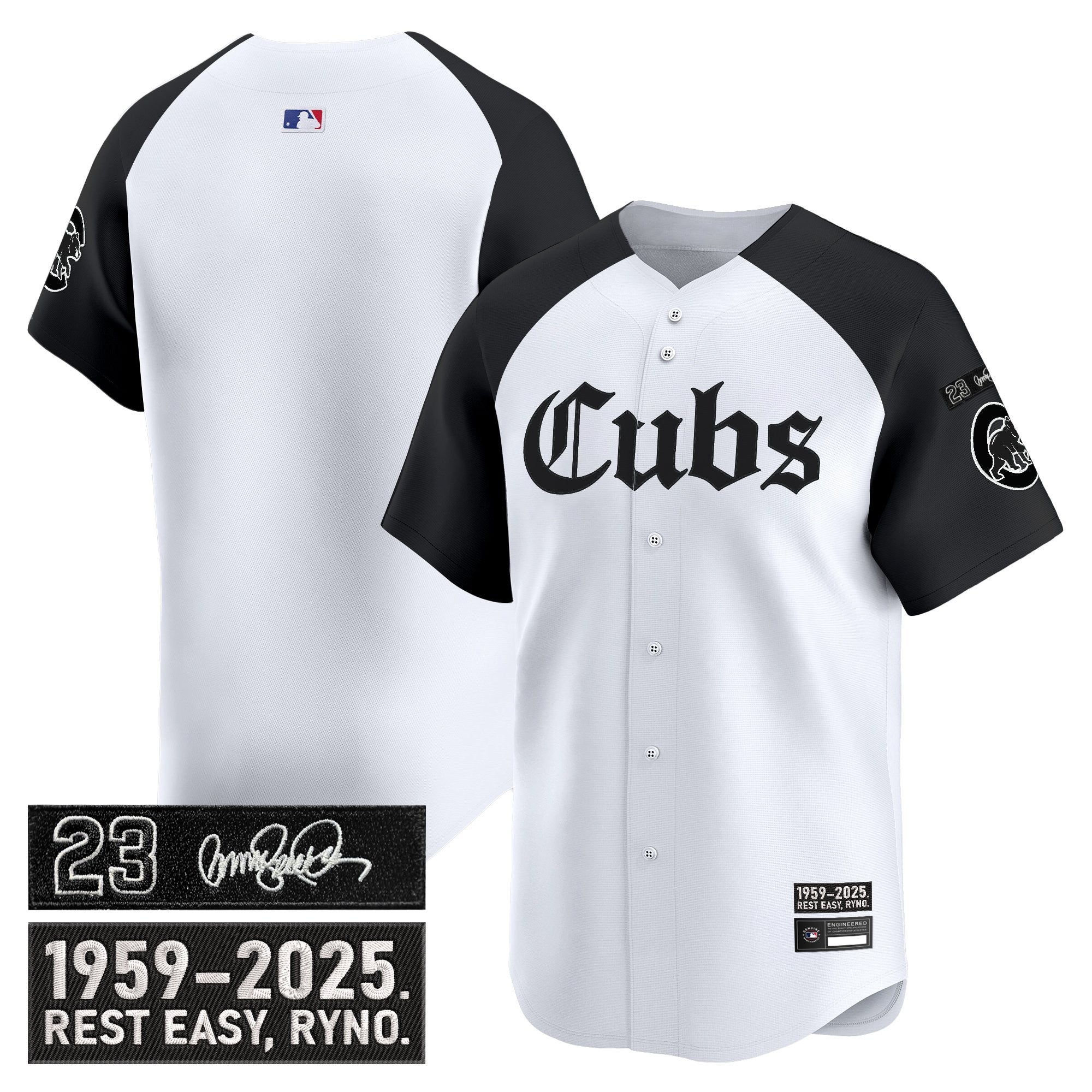 Men’s Chicago ‘Ryne Sandberg Tribute’ Vapor Premier Limited Jersey – Gothic Edition