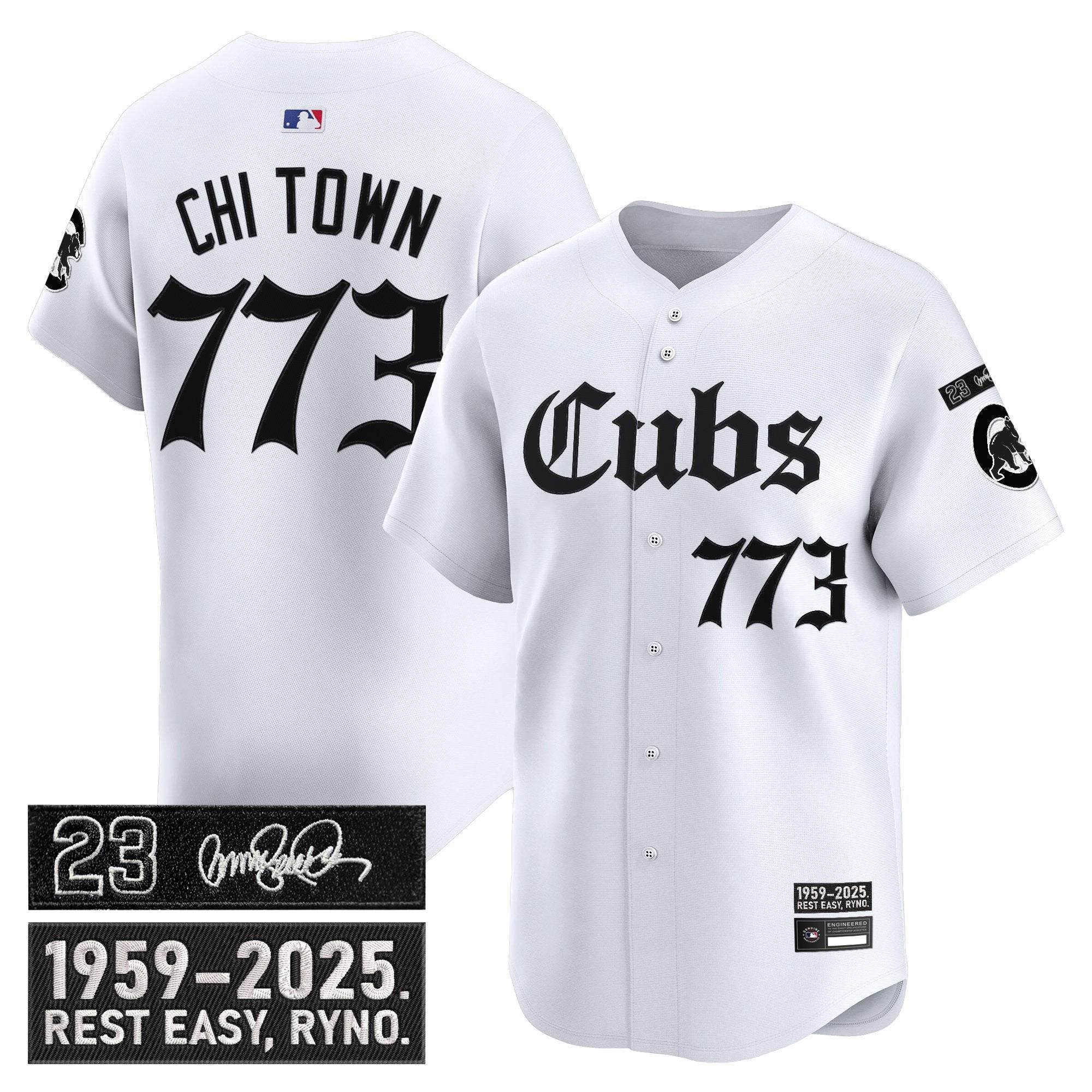 Men’s Chicago ‘Ryne Sandberg Tribute’ Vapor Premier Limited Jersey – Gothic Edition