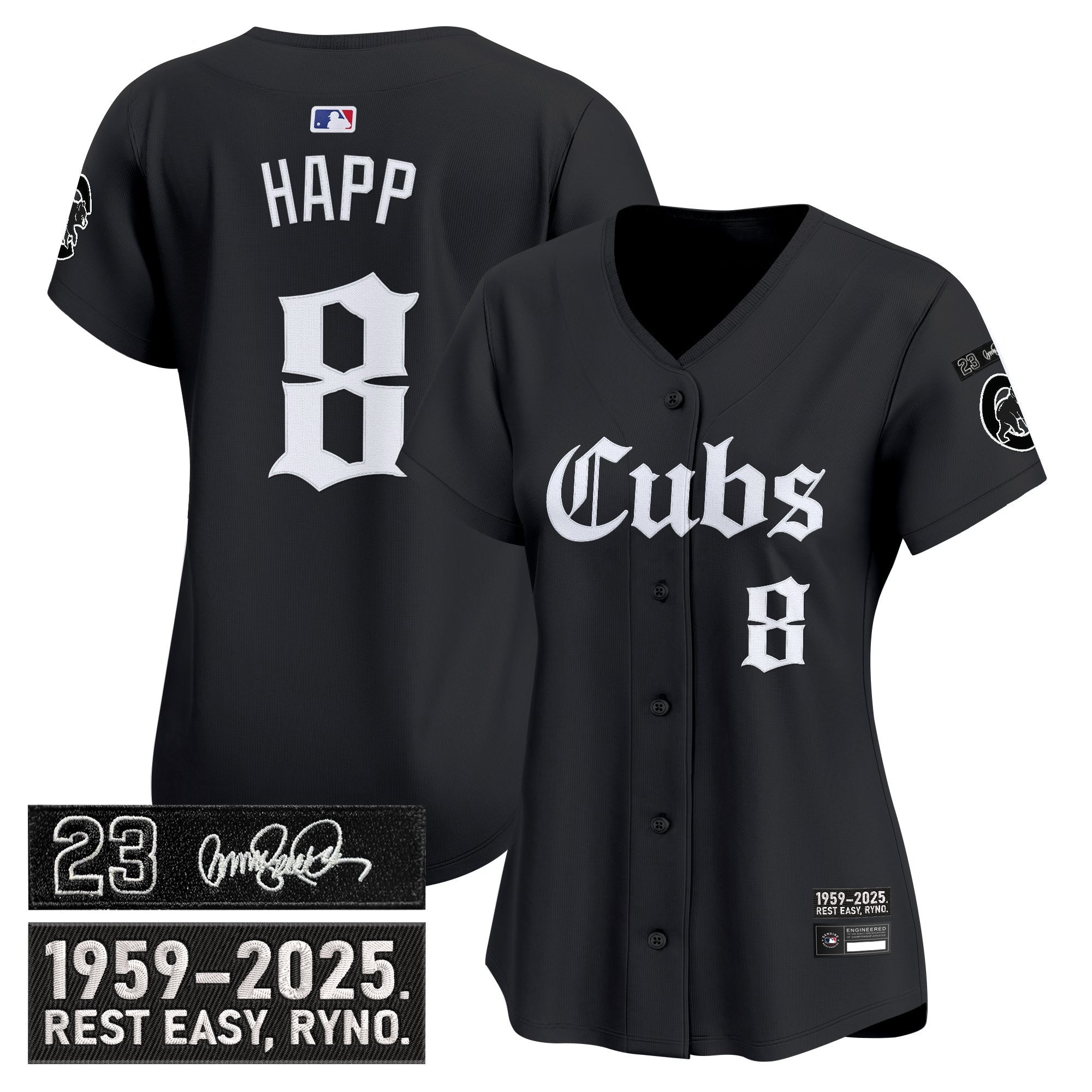 Women’s Chicago ‘Ryne Sandberg Tribute’ Vapor Premier Limited Jersey – Gothic Edition