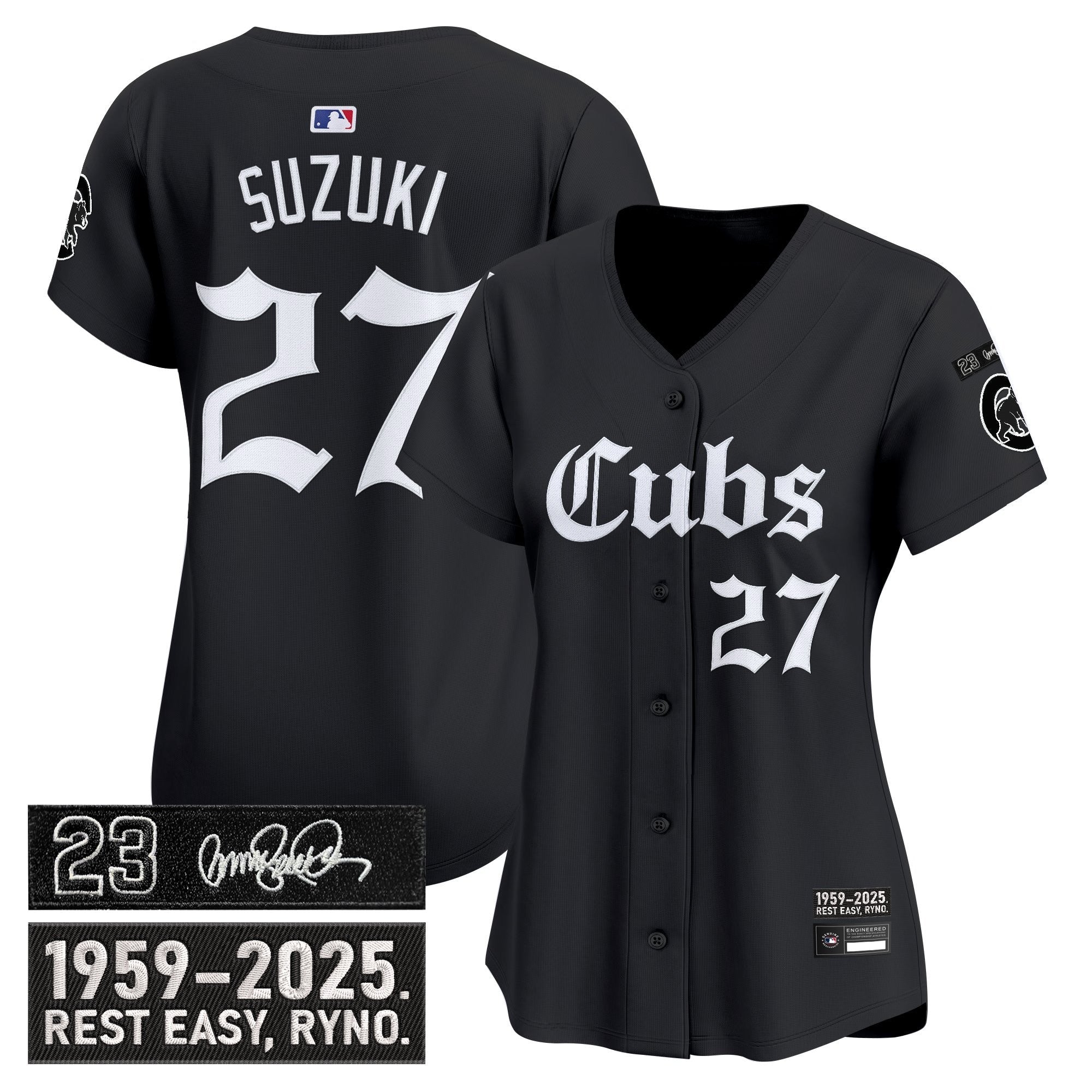 Women’s Chicago ‘Ryne Sandberg Tribute’ Vapor Premier Limited Jersey – Gothic Edition