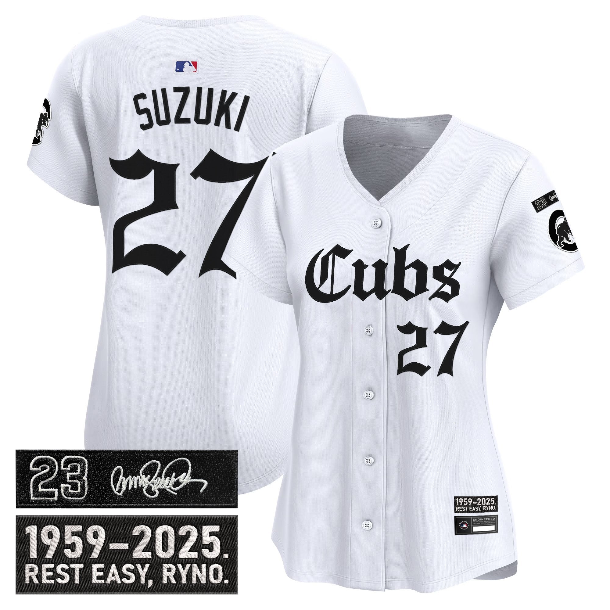 Women’s Chicago ‘Ryne Sandberg Tribute’ Vapor Premier Limited Jersey – Gothic Edition