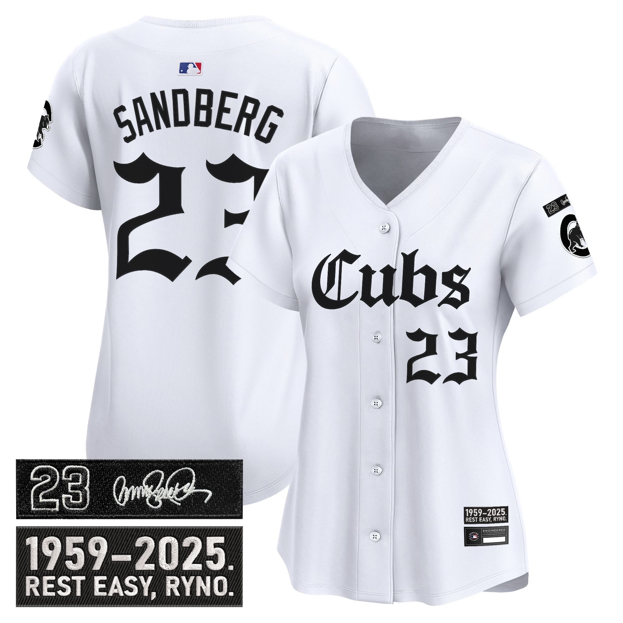 Women’s Chicago ‘Ryne Sandberg Tribute’ Vapor Premier Limited Jersey – Gothic Edition