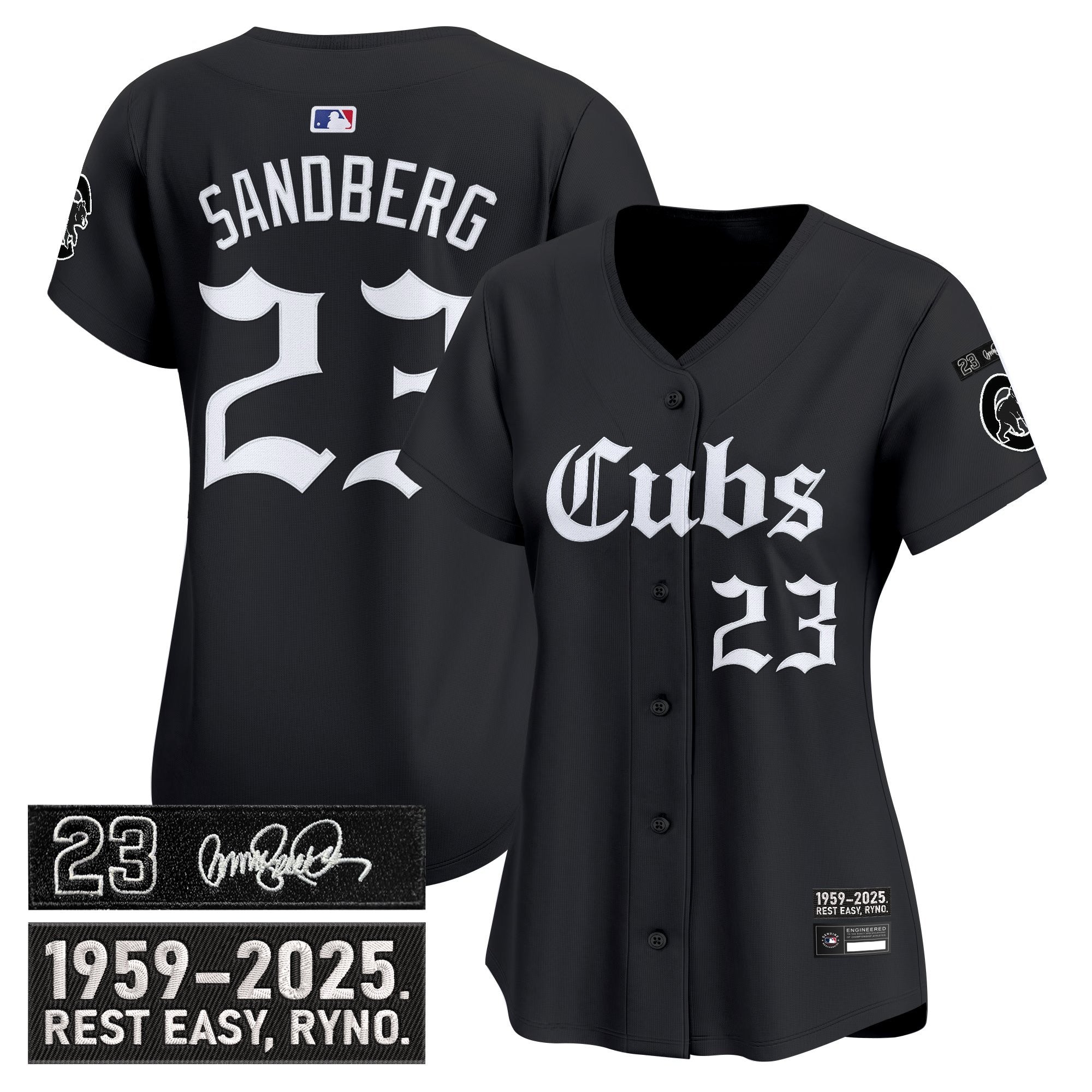 Women’s Chicago ‘Ryne Sandberg Tribute’ Vapor Premier Limited Jersey – Gothic Edition