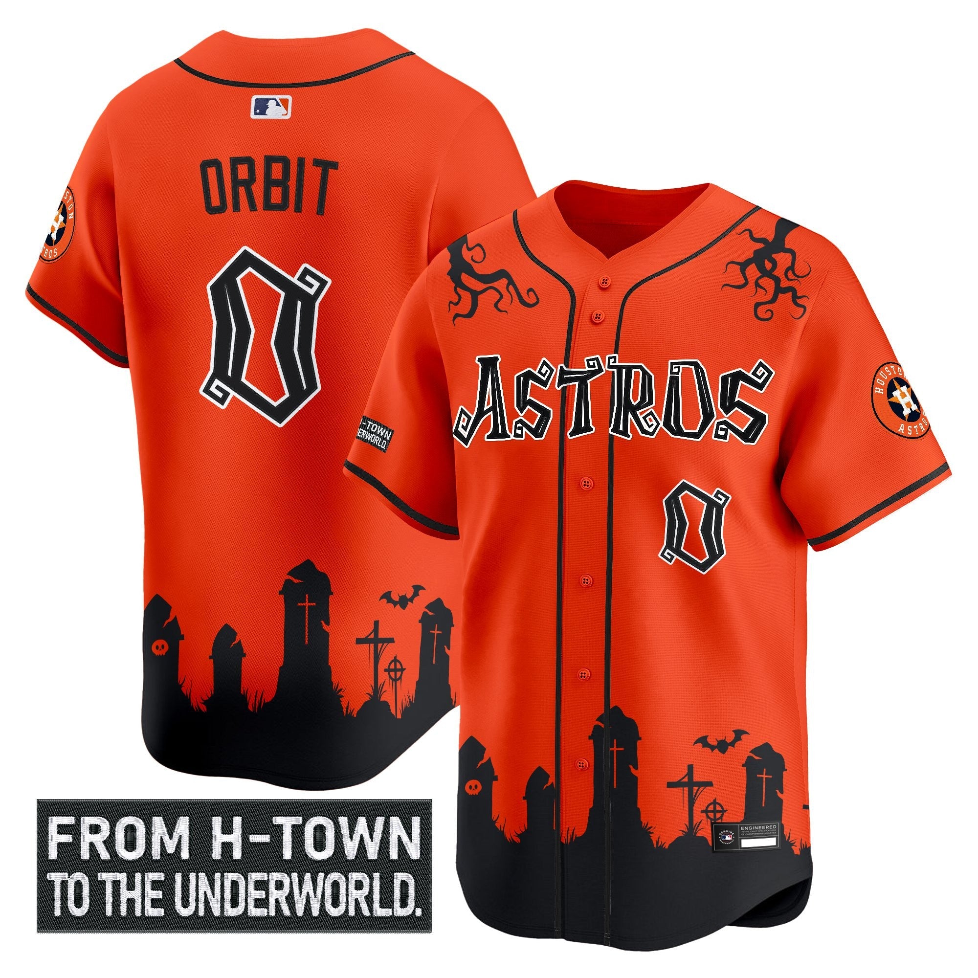 Men’s Houston ‘Halloween Shadows Edition’ Vapor Premier Limited Jersey – Stitched