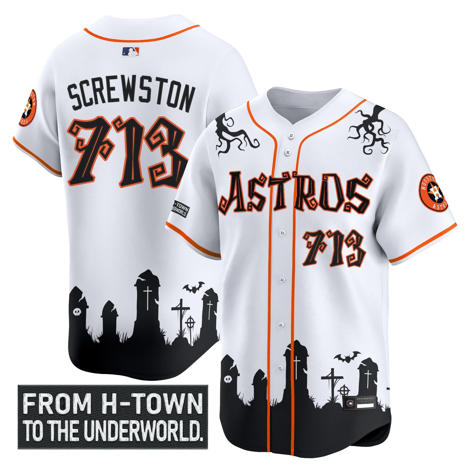 Men’s Houston ‘Halloween Shadows Edition’ Vapor Premier Limited Jersey – Stitched