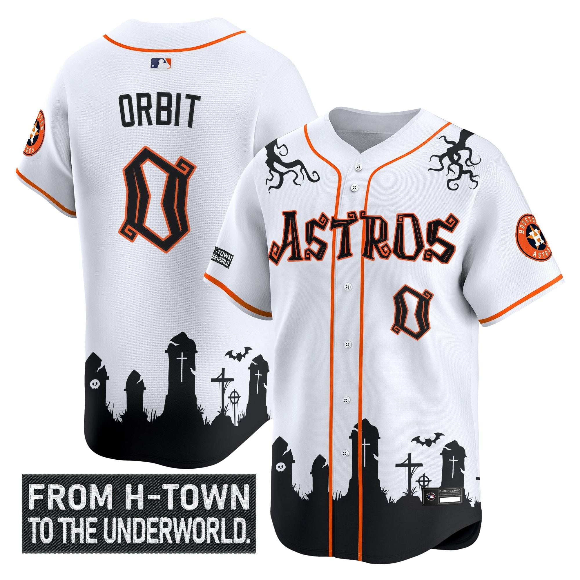 Men’s Houston ‘Halloween Shadows Edition’ Vapor Premier Limited Jersey – Stitched