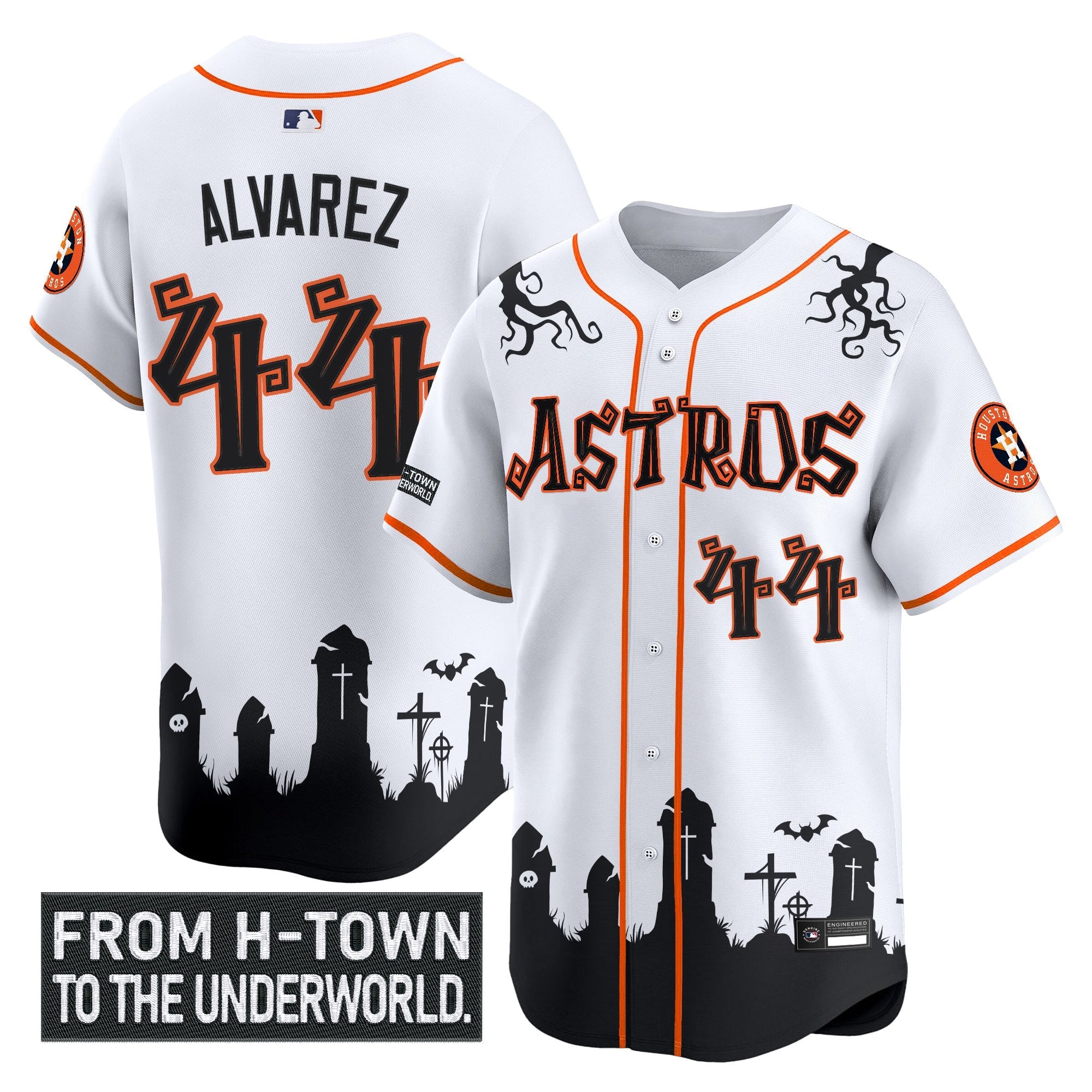 Men’s Houston ‘Halloween Shadows Edition’ Vapor Premier Limited Jersey – Stitched