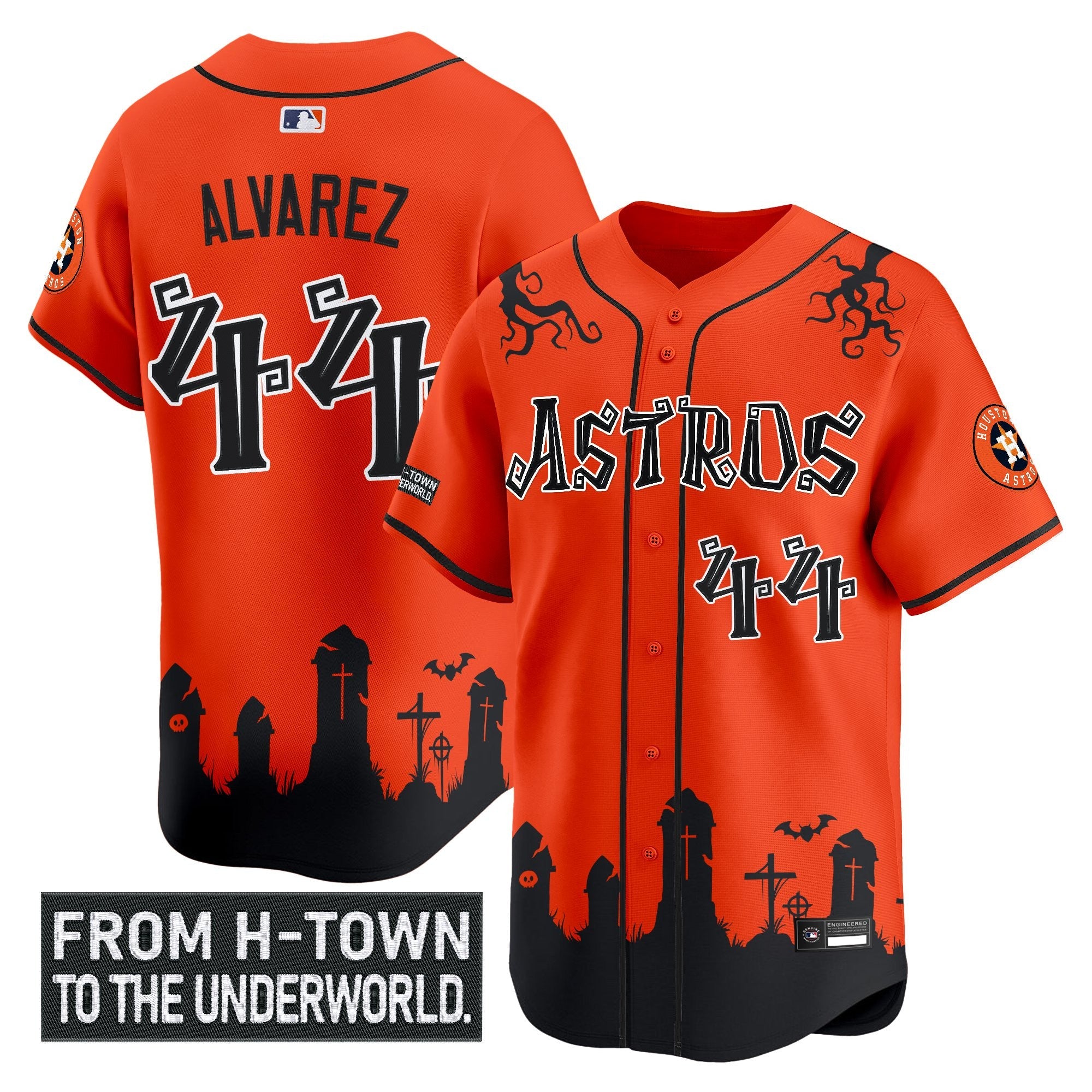 Men’s Houston ‘Halloween Shadows Edition’ Vapor Premier Limited Jersey – Stitched