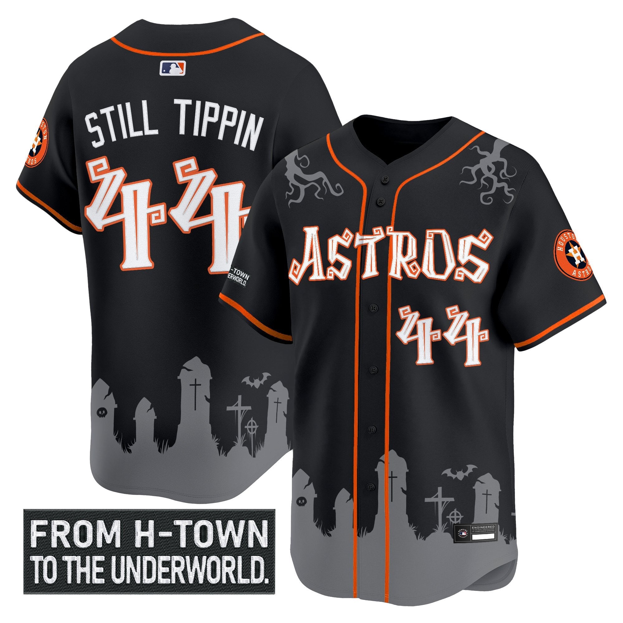 Men’s Houston ‘Halloween Shadows Edition’ Vapor Premier Limited Jersey – Stitched