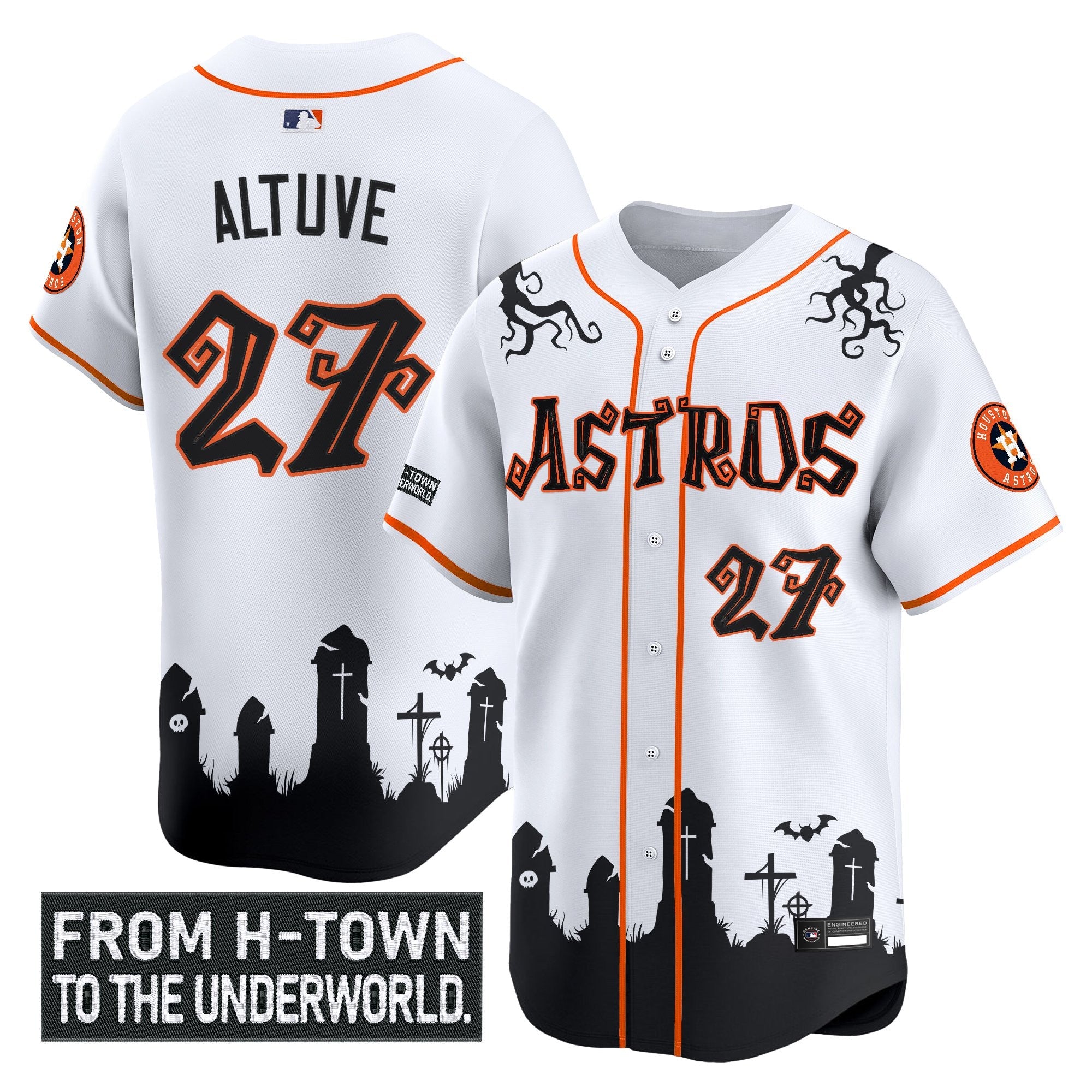 Men’s Houston ‘Halloween Shadows Edition’ Vapor Premier Limited Jersey – Stitched