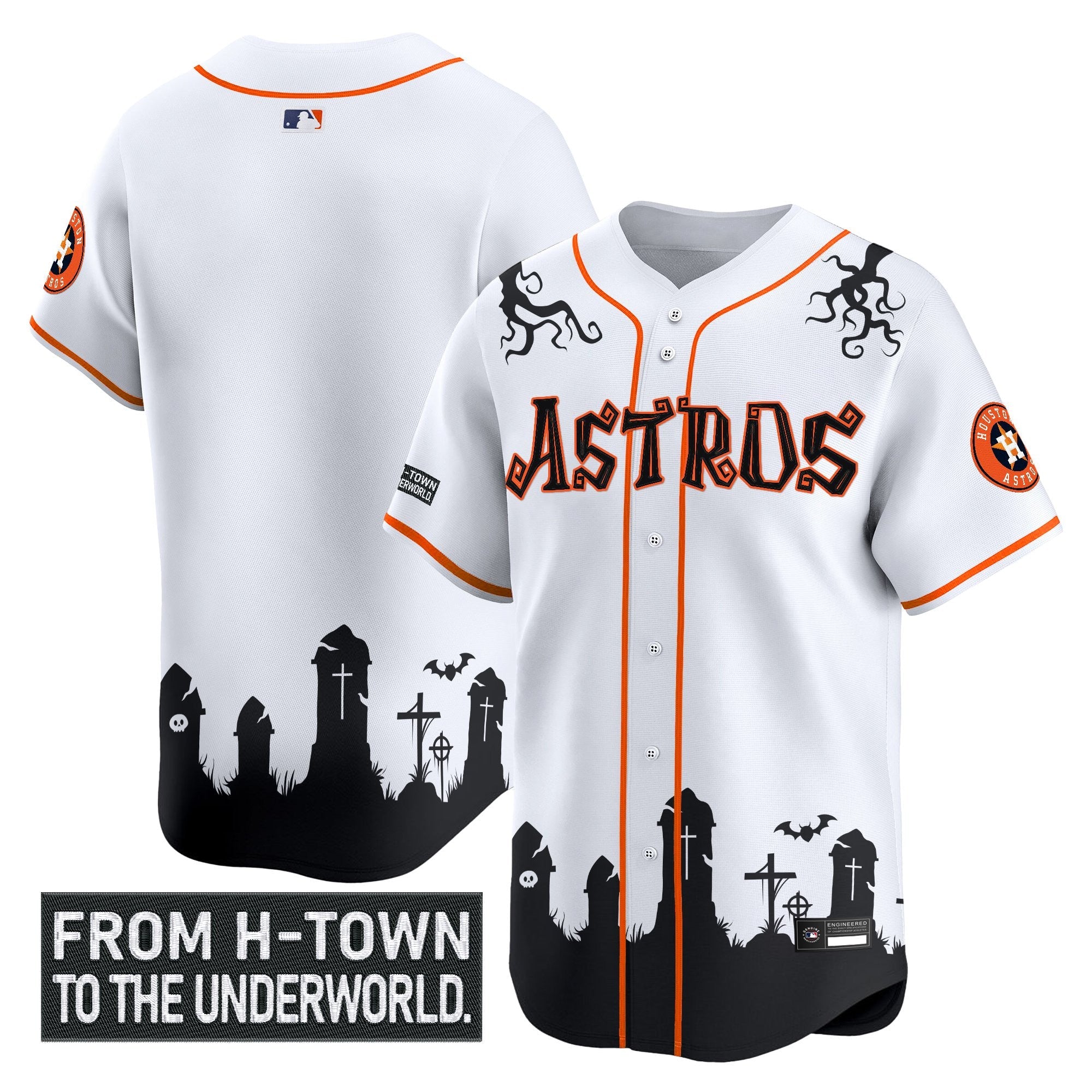 Men’s Houston ‘Halloween Shadows Edition’ Vapor Premier Limited Jersey – Stitched