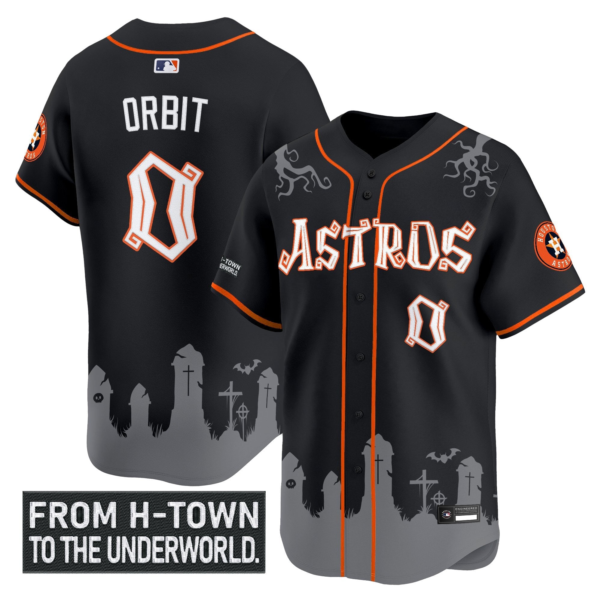 Men’s Houston ‘Halloween Shadows Edition’ Vapor Premier Limited Jersey – Stitched