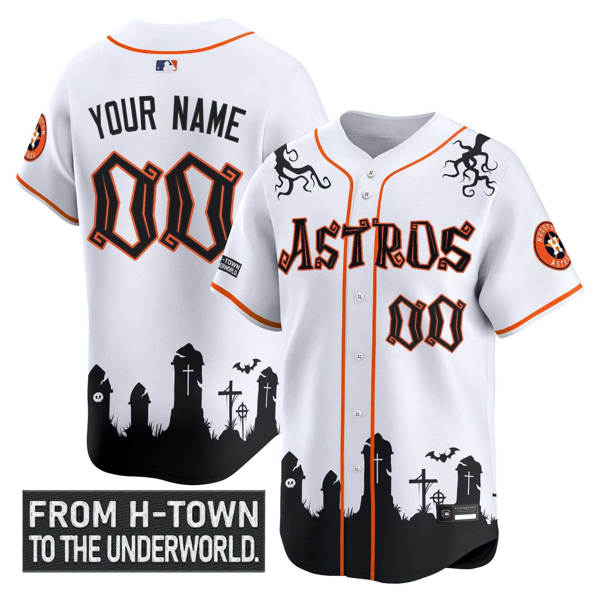Houston ‘Halloween Shadows Edition’ Vapor Premier Limited Custom Jersey – Stitched