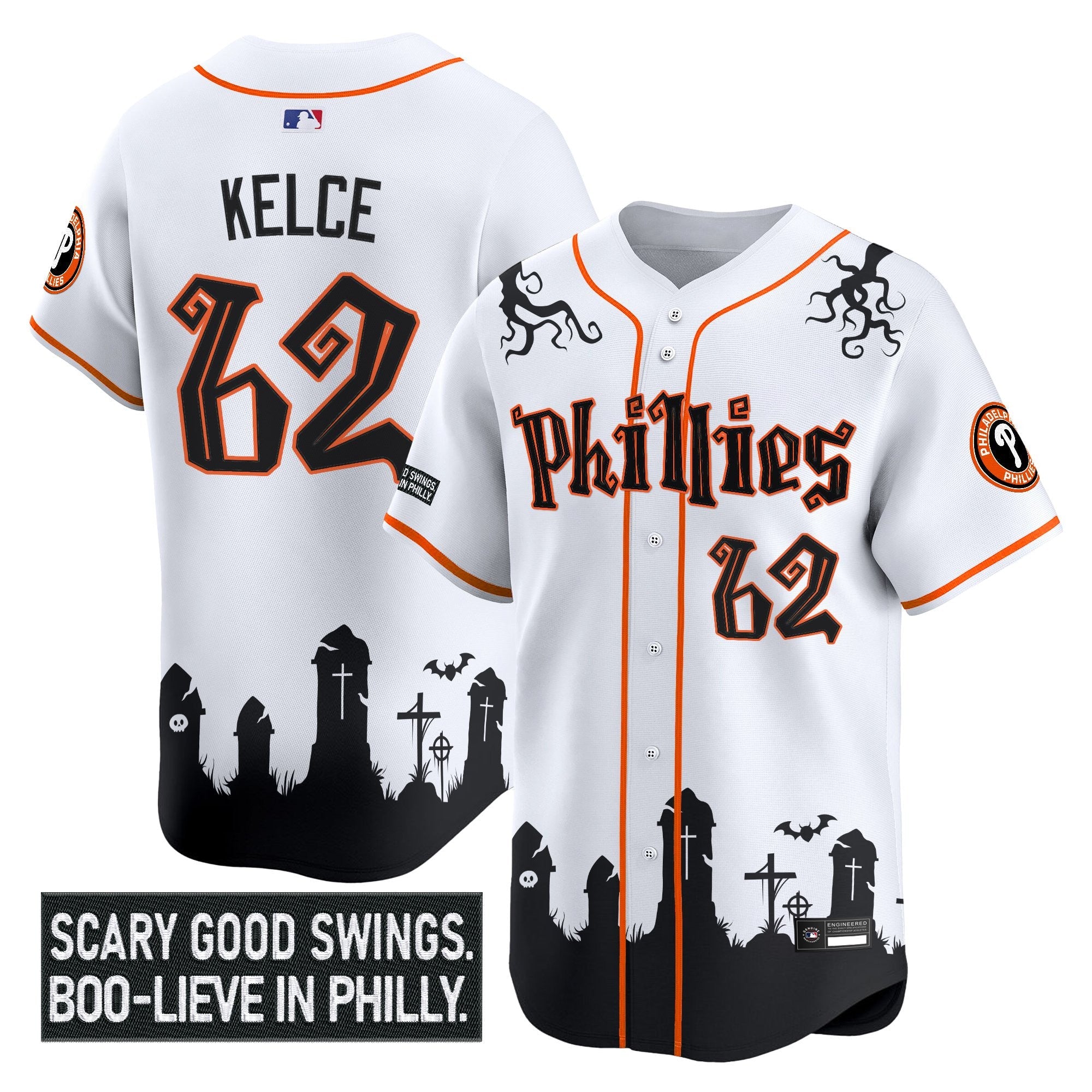 Men’s Philadelphia ‘Halloween Spooky Edition’ Premier Limited Jersey – Stitched