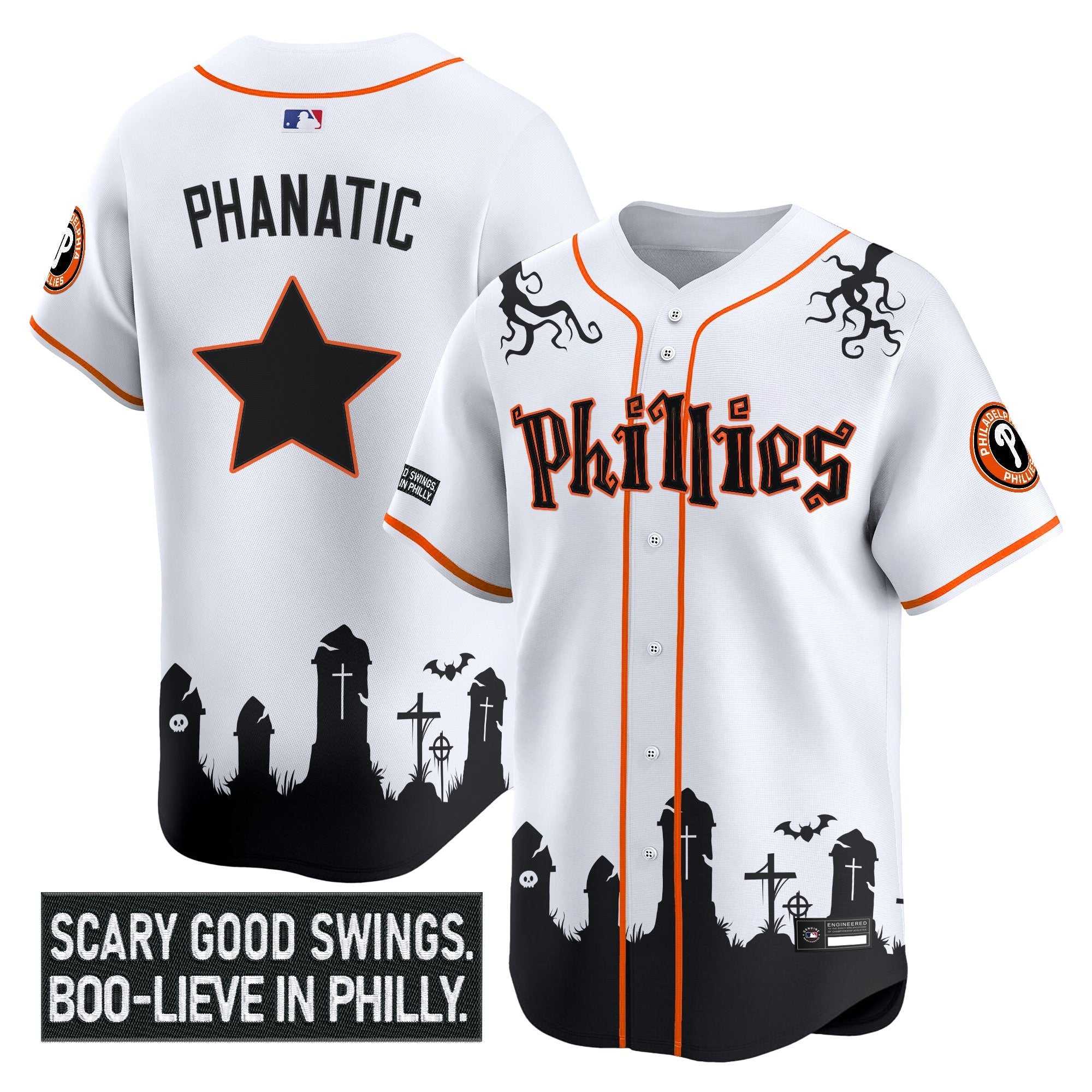 Men’s Philadelphia ‘Halloween Spooky Edition’ Premier Limited Jersey – Stitched